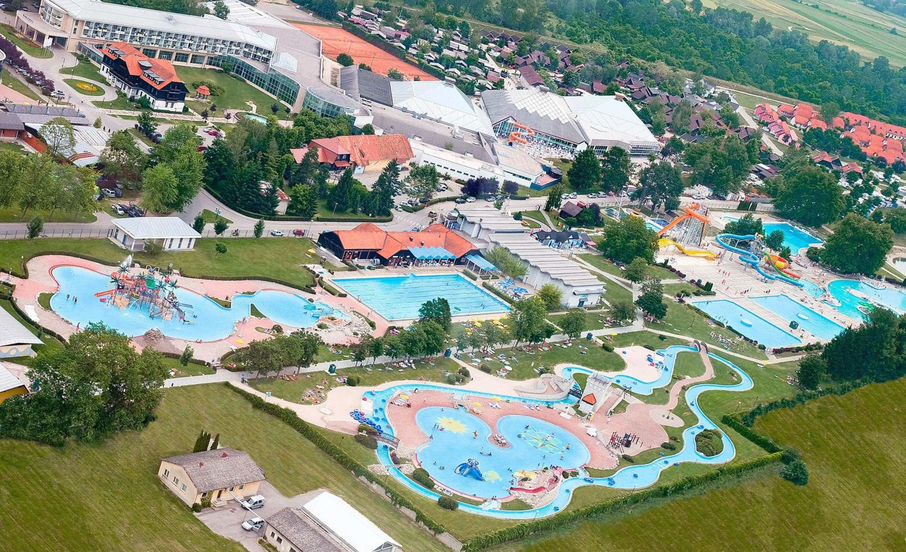 Bird's eye view in Mediteran Homes with Terme Čatež Tickets