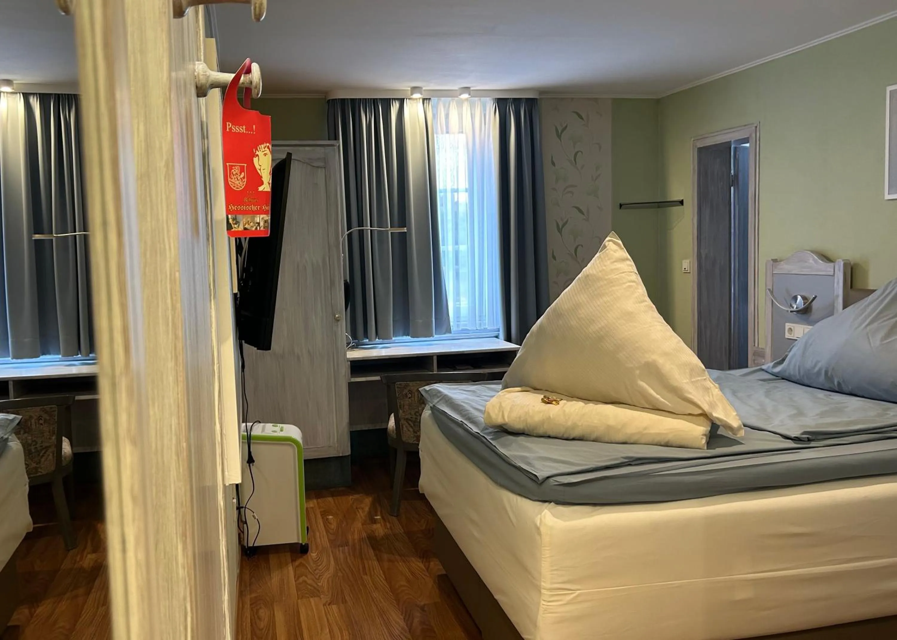 Bed in Hotel Bebra's Hessischer Hof