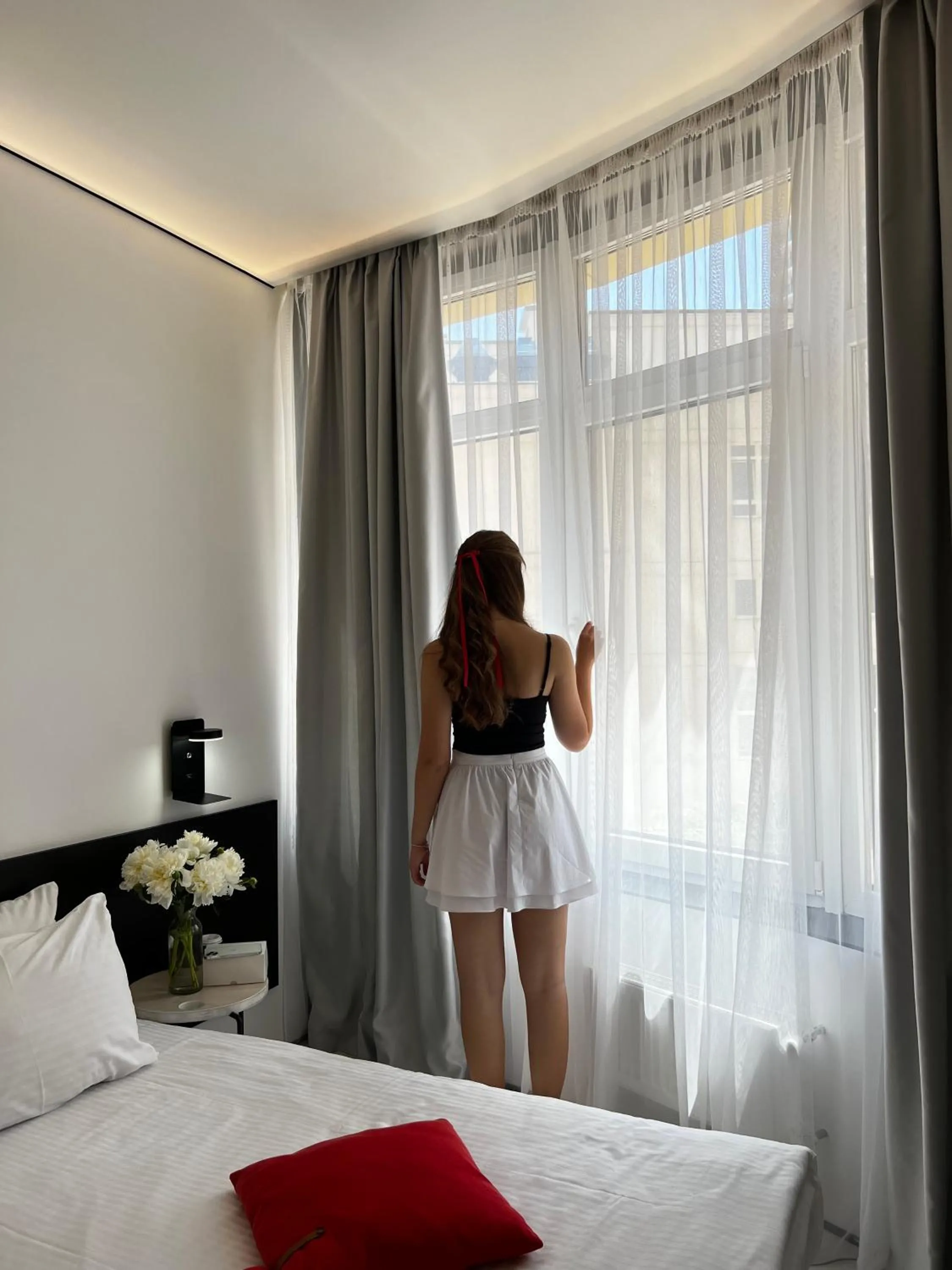 Bed in Atmosfera Hotel