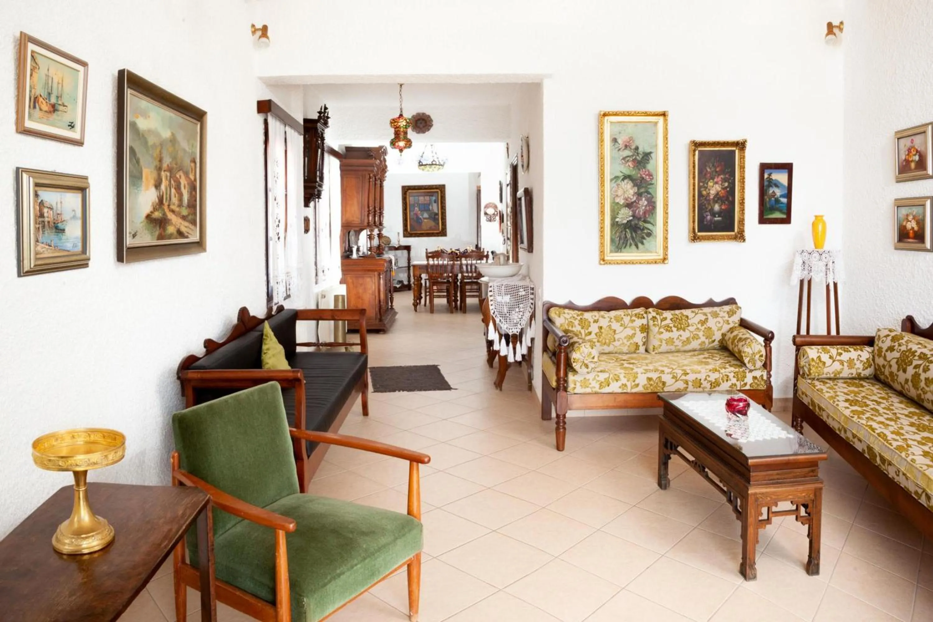 Living room in Afissos Seaside Cottage