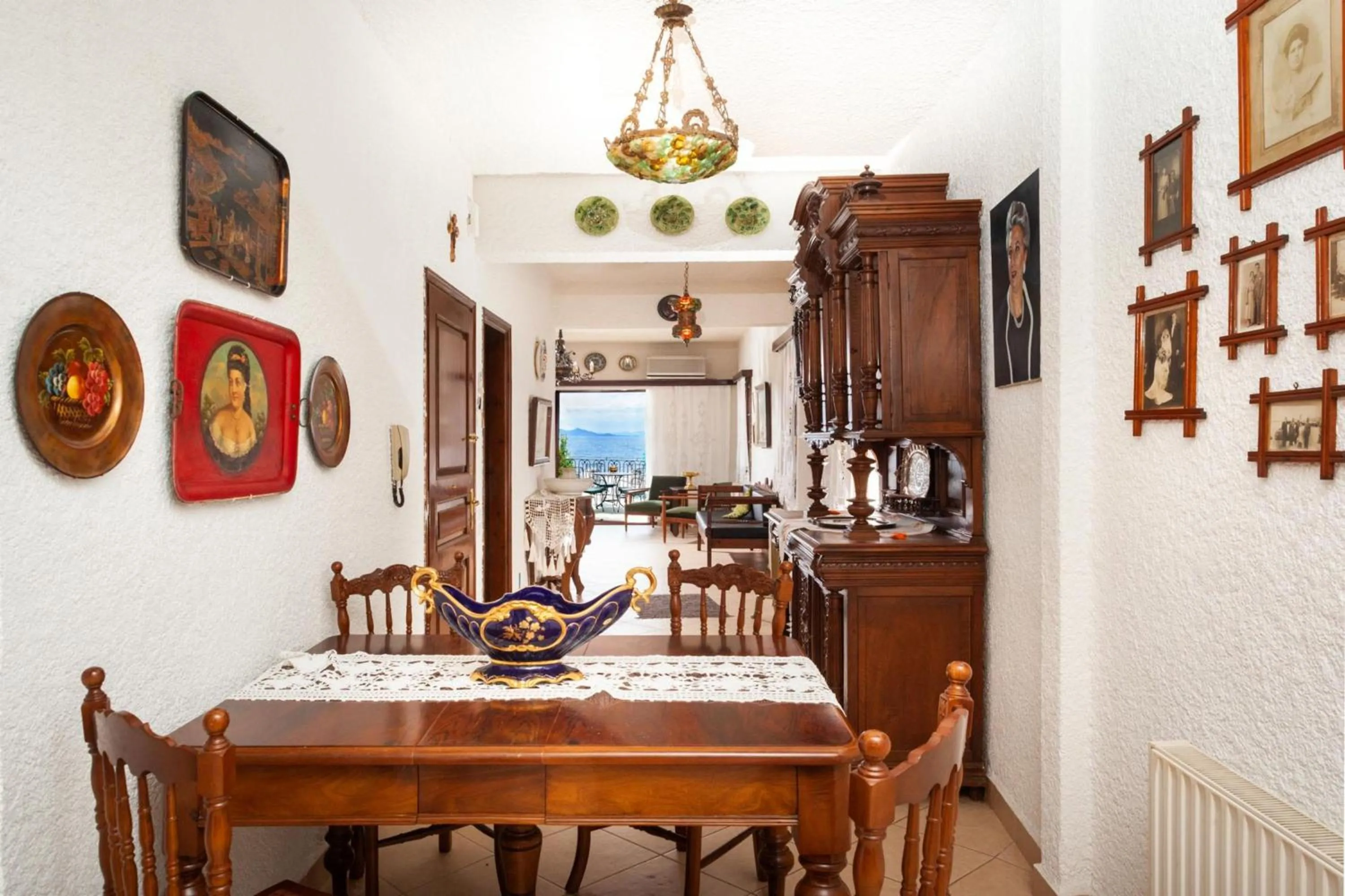 Living room in Afissos Seaside Cottage