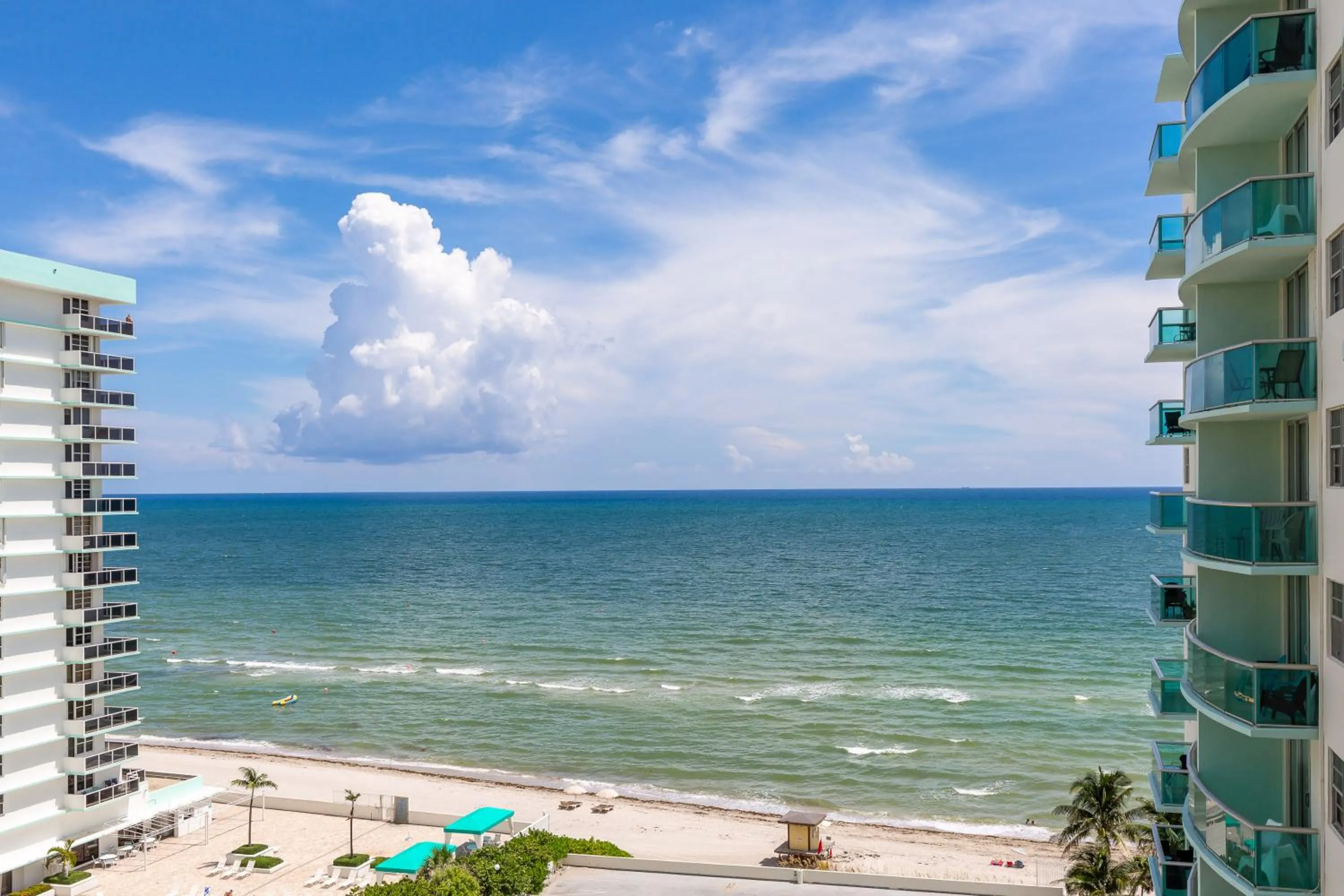 Pool view in The Tides Ocean Luxury Suites
