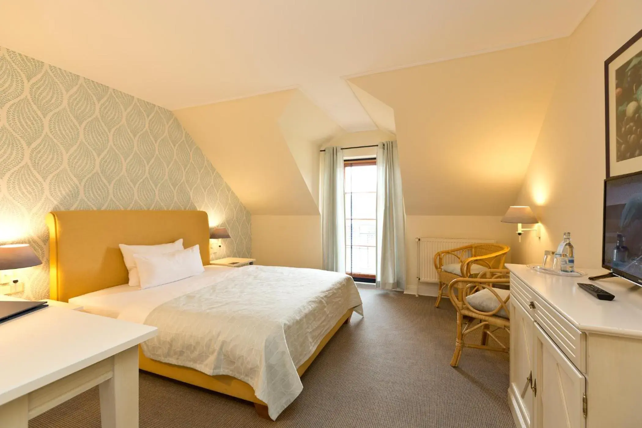 Bed in Hotel ARTE Schwerin Bed in Hotel ARTE Schwerin