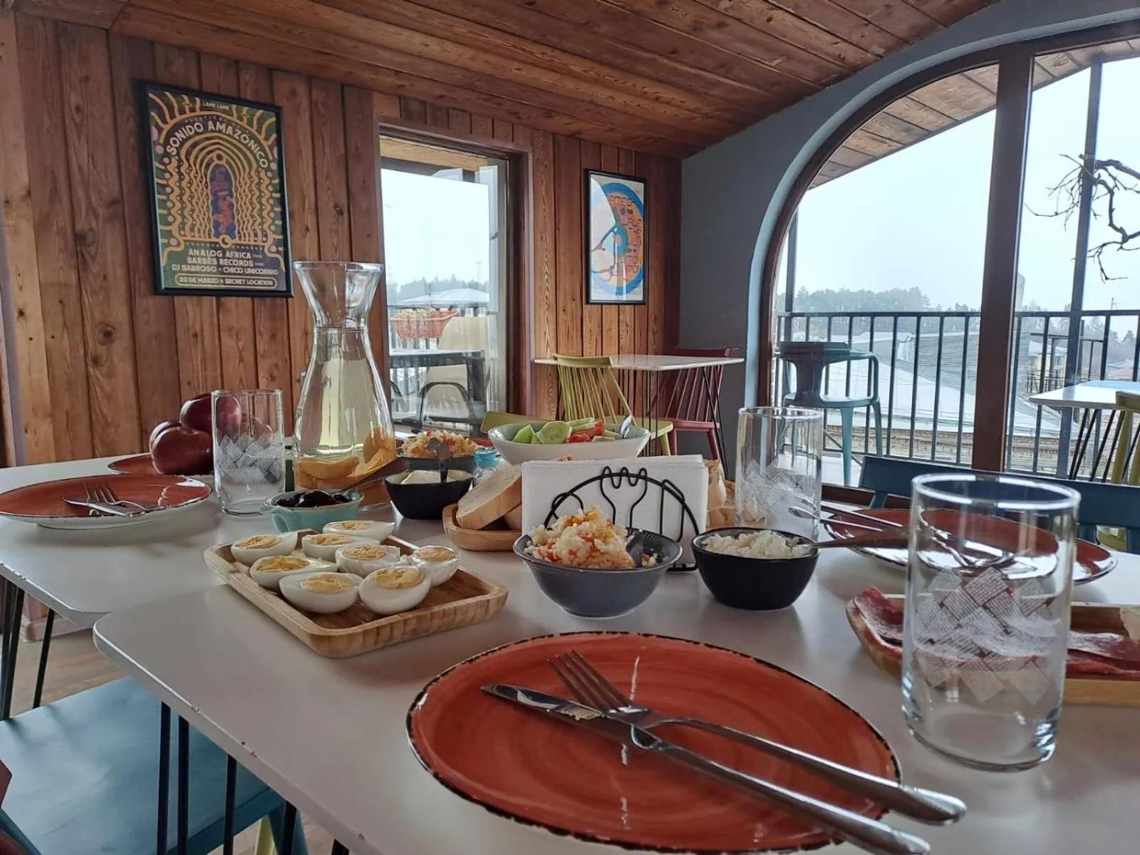 Food in Hestia - Hotel, Wine and View