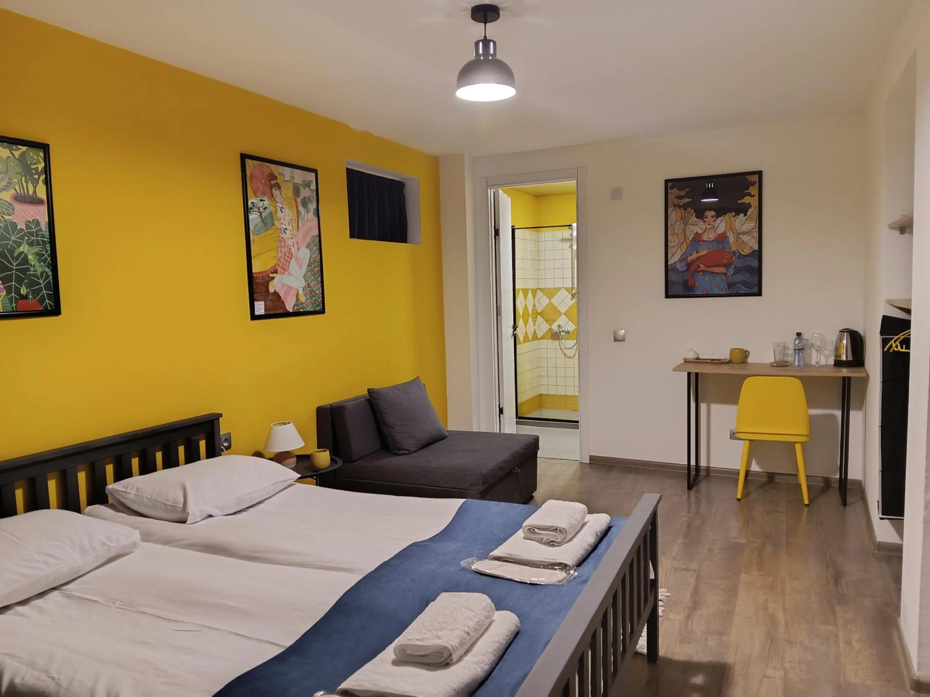 Seating area, Bed in Hestia - Hotel, Wine and View