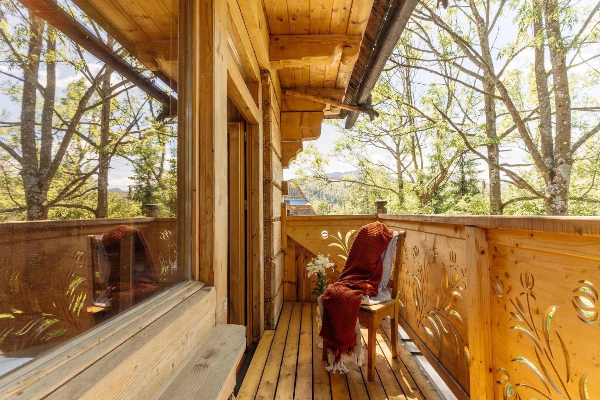 Balcony/Terrace in Podhalańskie Tarasy - LoftAffair