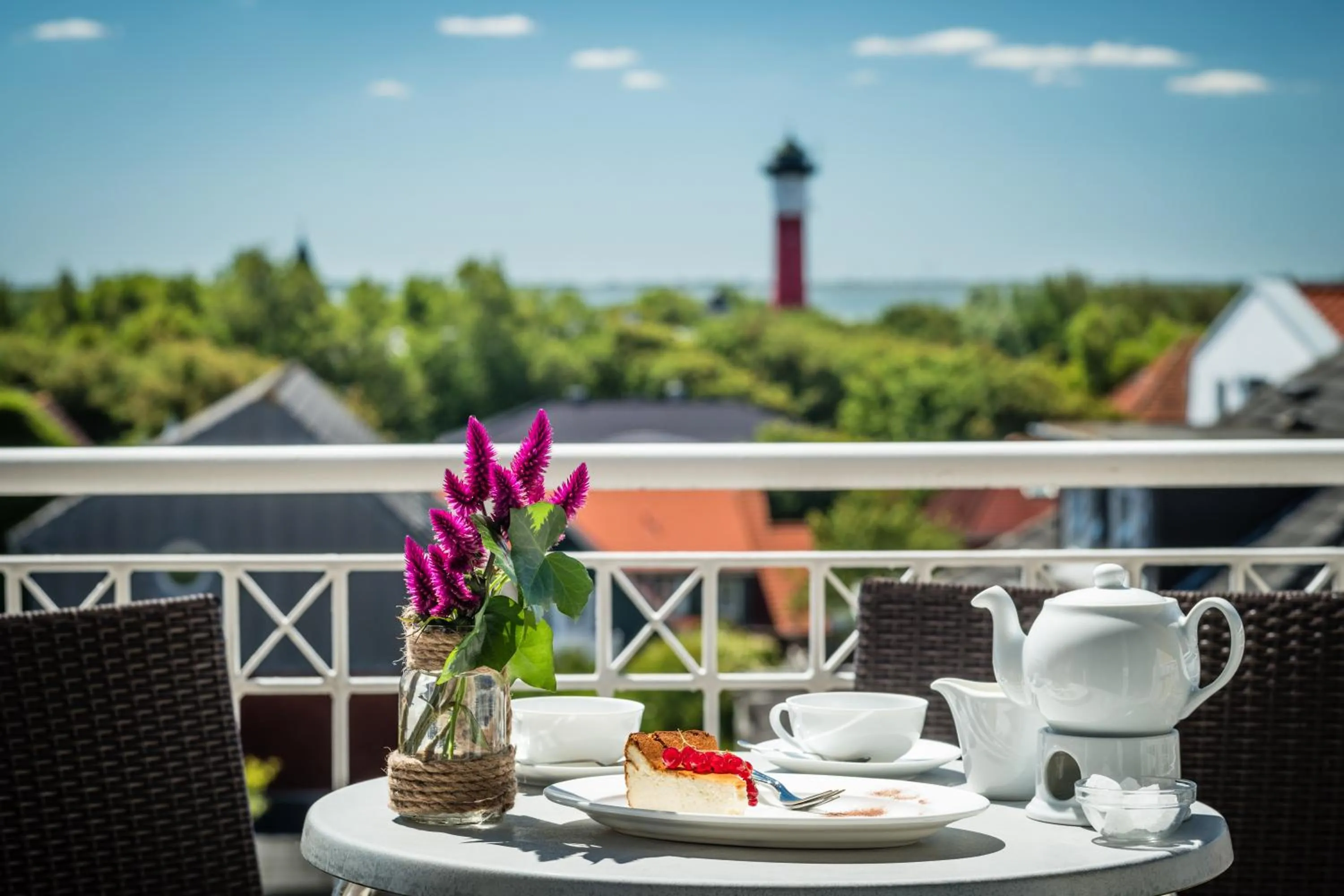 Garden view in Strandhotel Gerken
