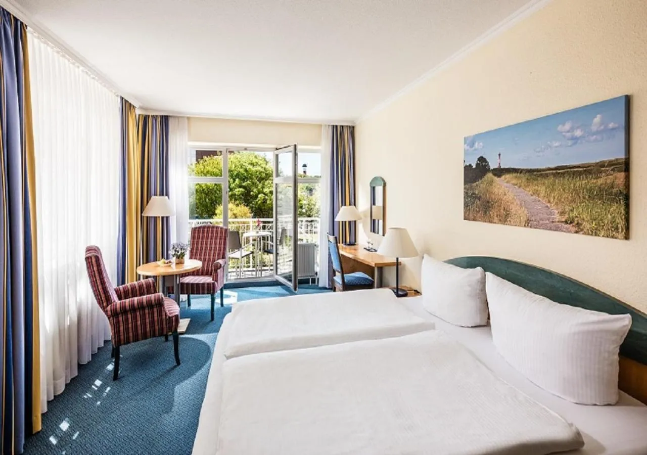 Bed in Strandhotel Gerken