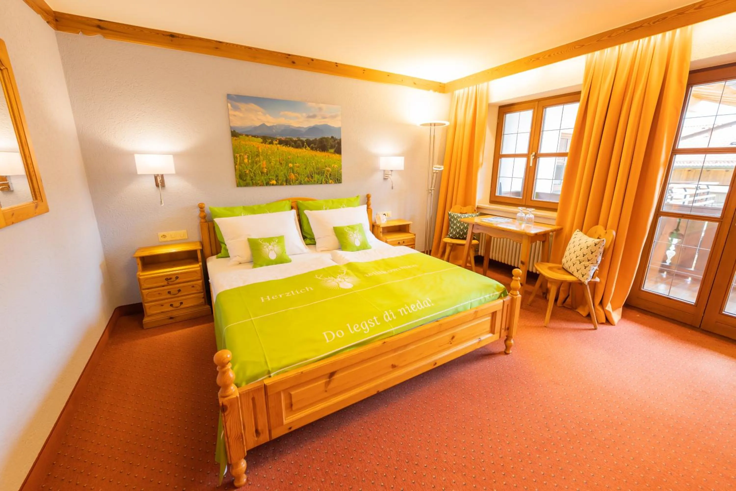 Bed in Hotel Hubertus Schliersee