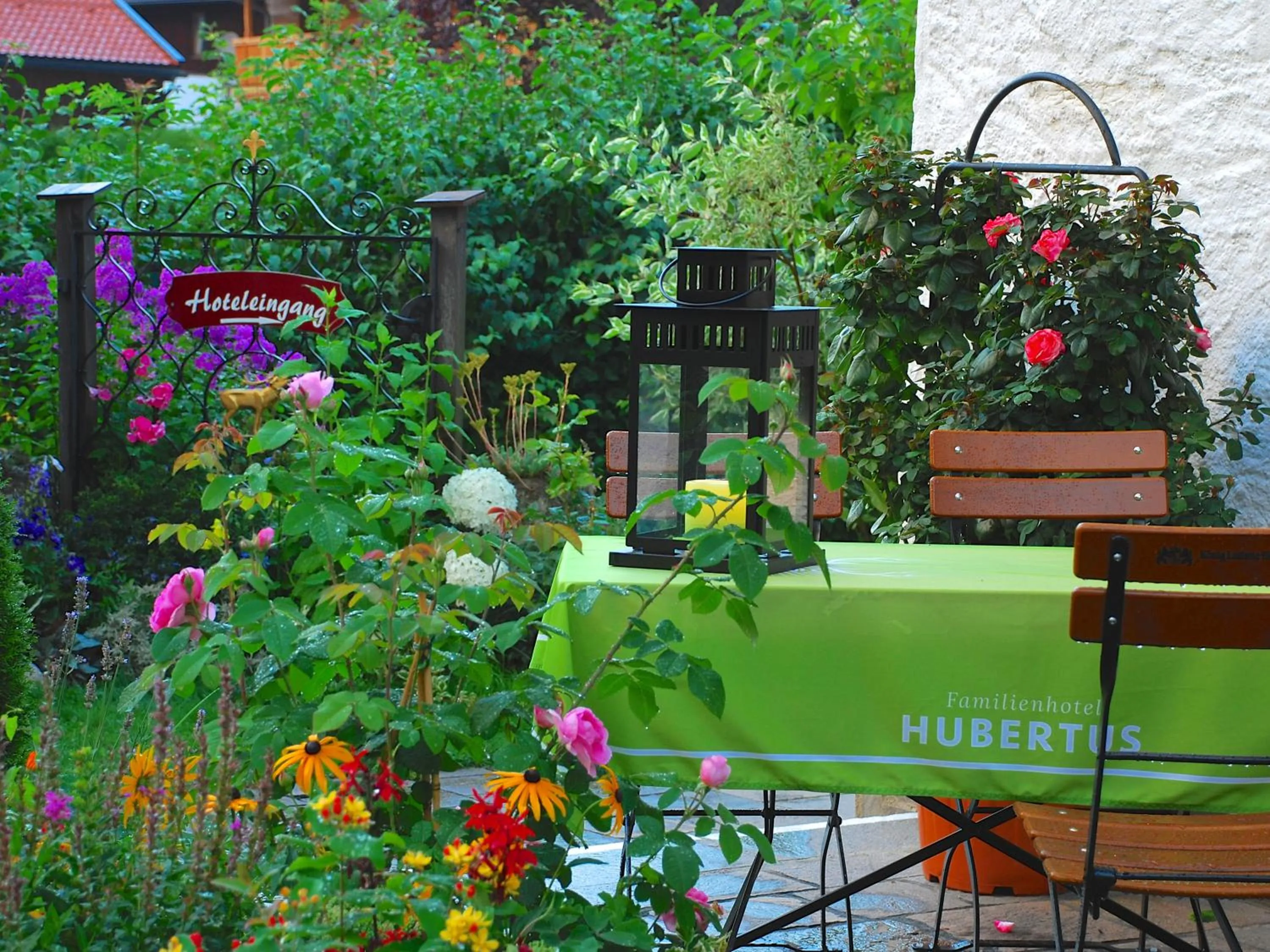 Garden in Hotel Hubertus Schliersee