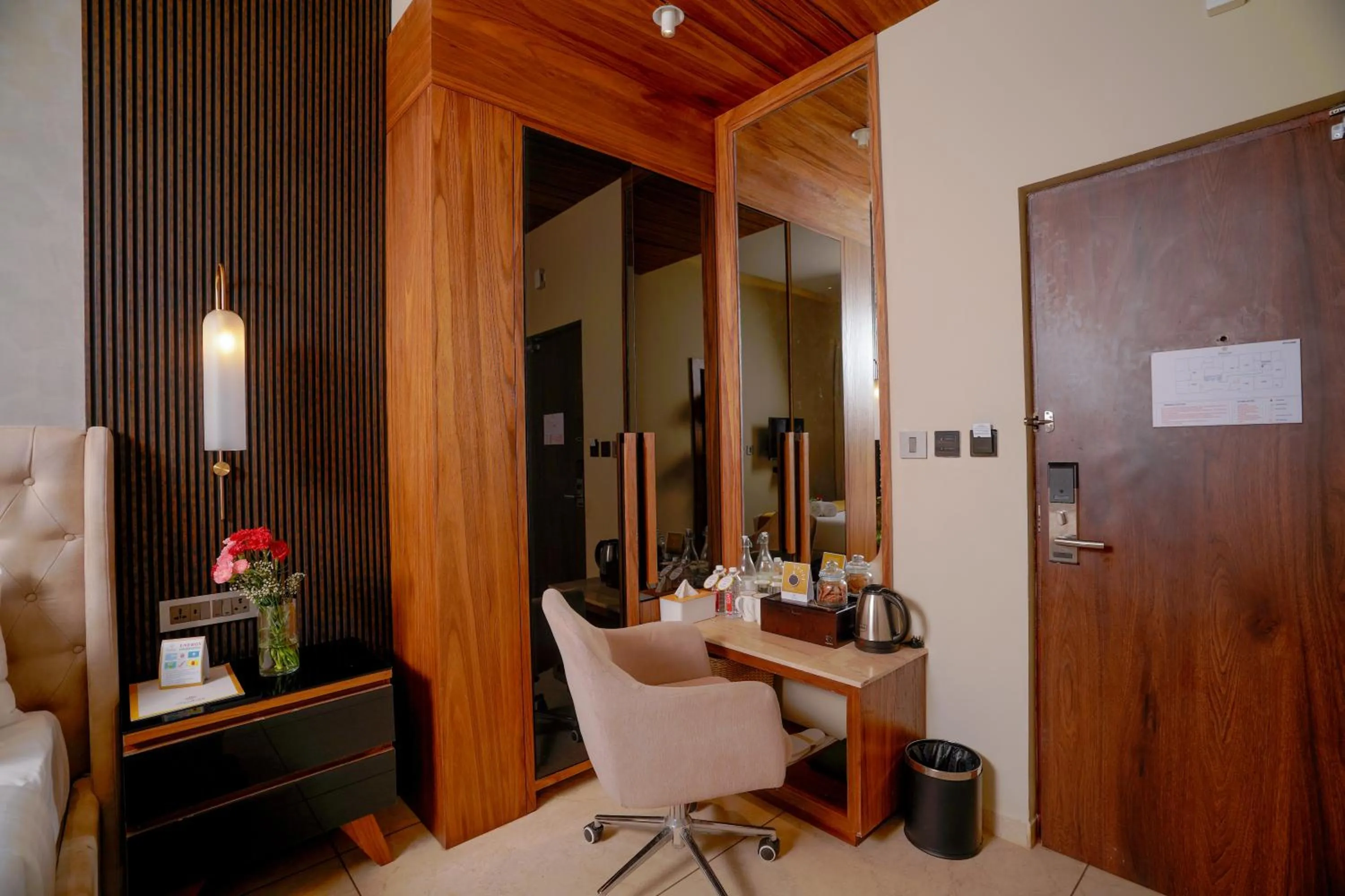 Bed in Lazdana Hotel Bangalore