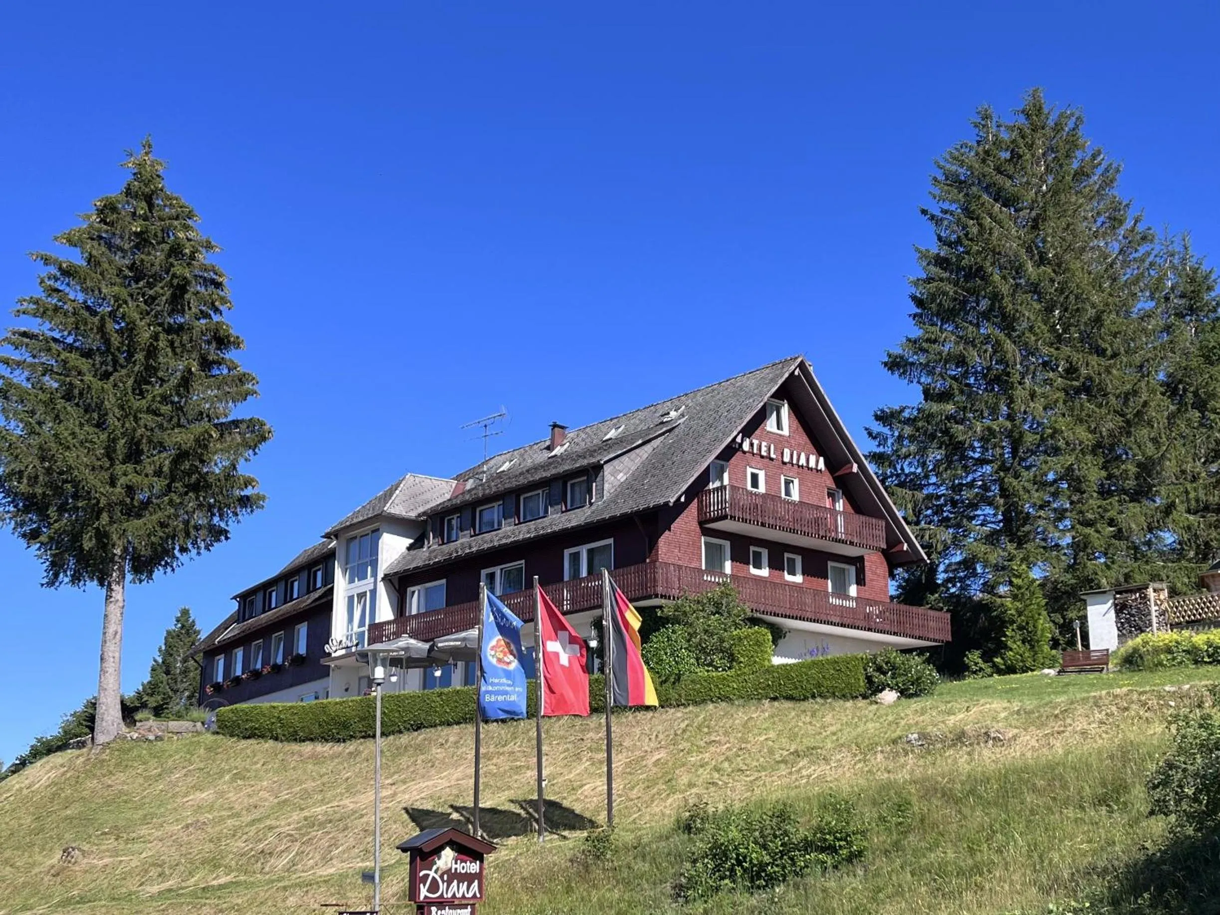 Property building in Hotel Diana