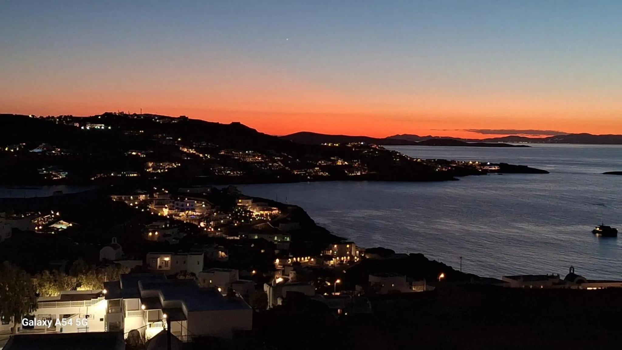 Night in Vougli View Mykonos