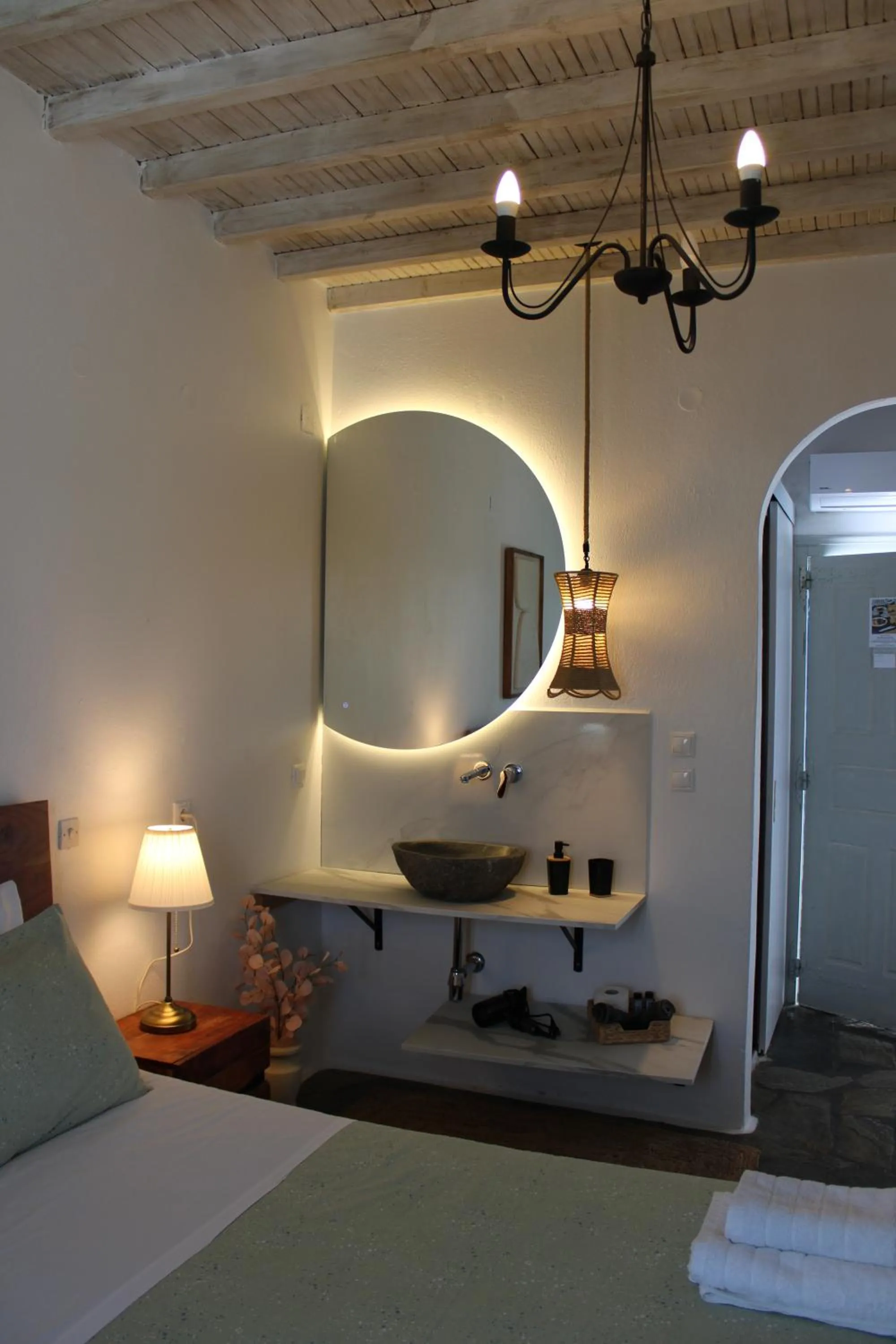 Bed in Vougli View Mykonos