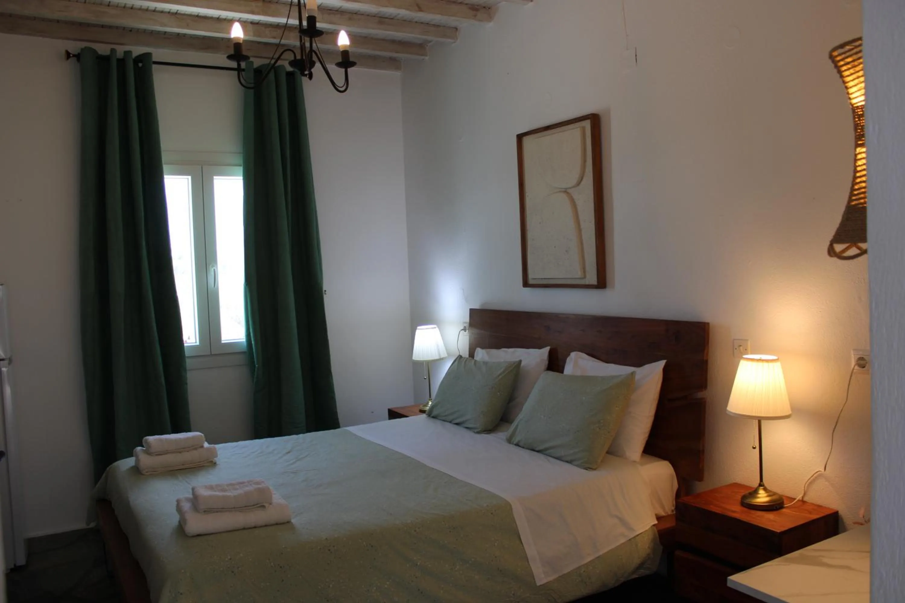 Bed in Vougli View Mykonos