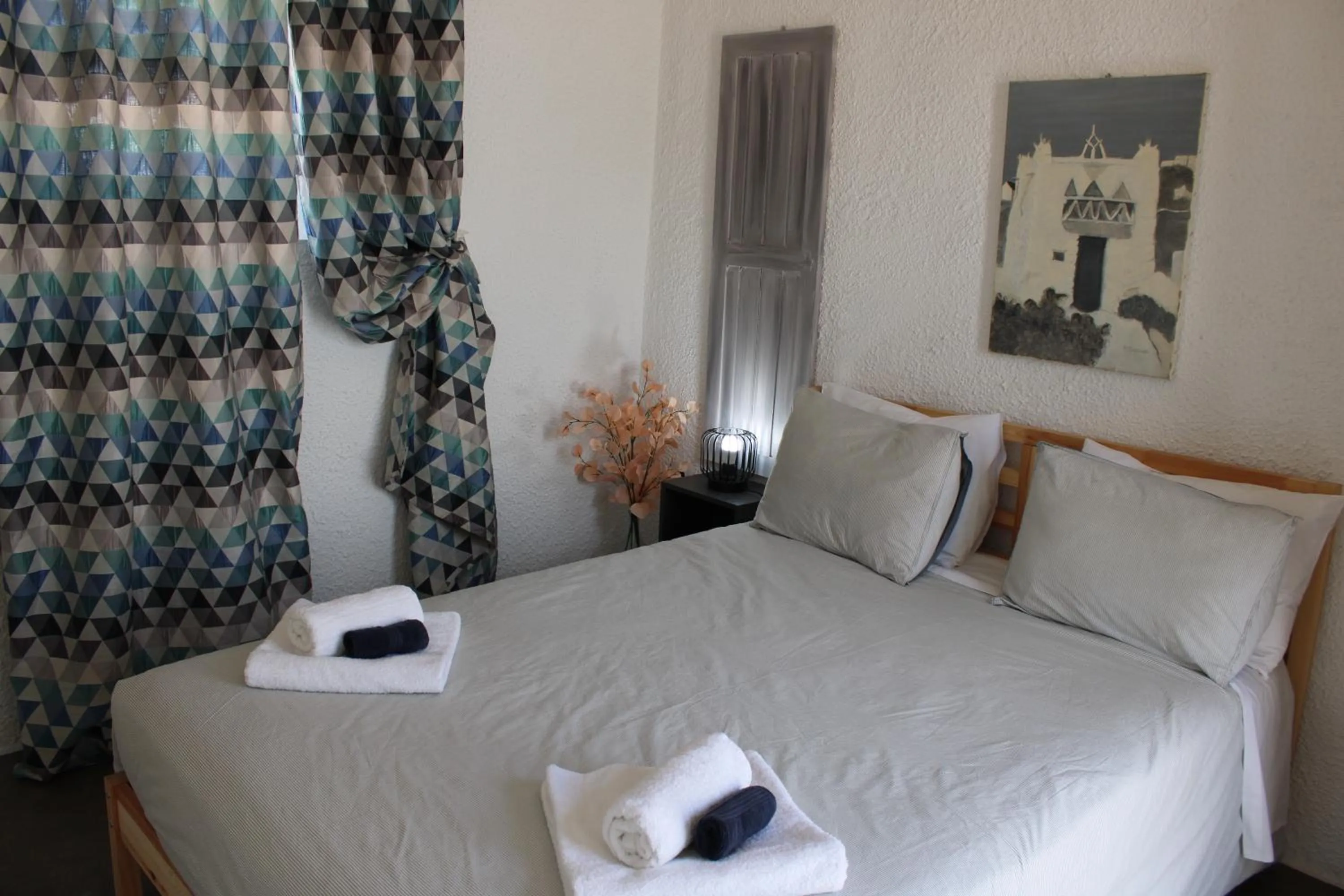 Bed in Vougli View Mykonos