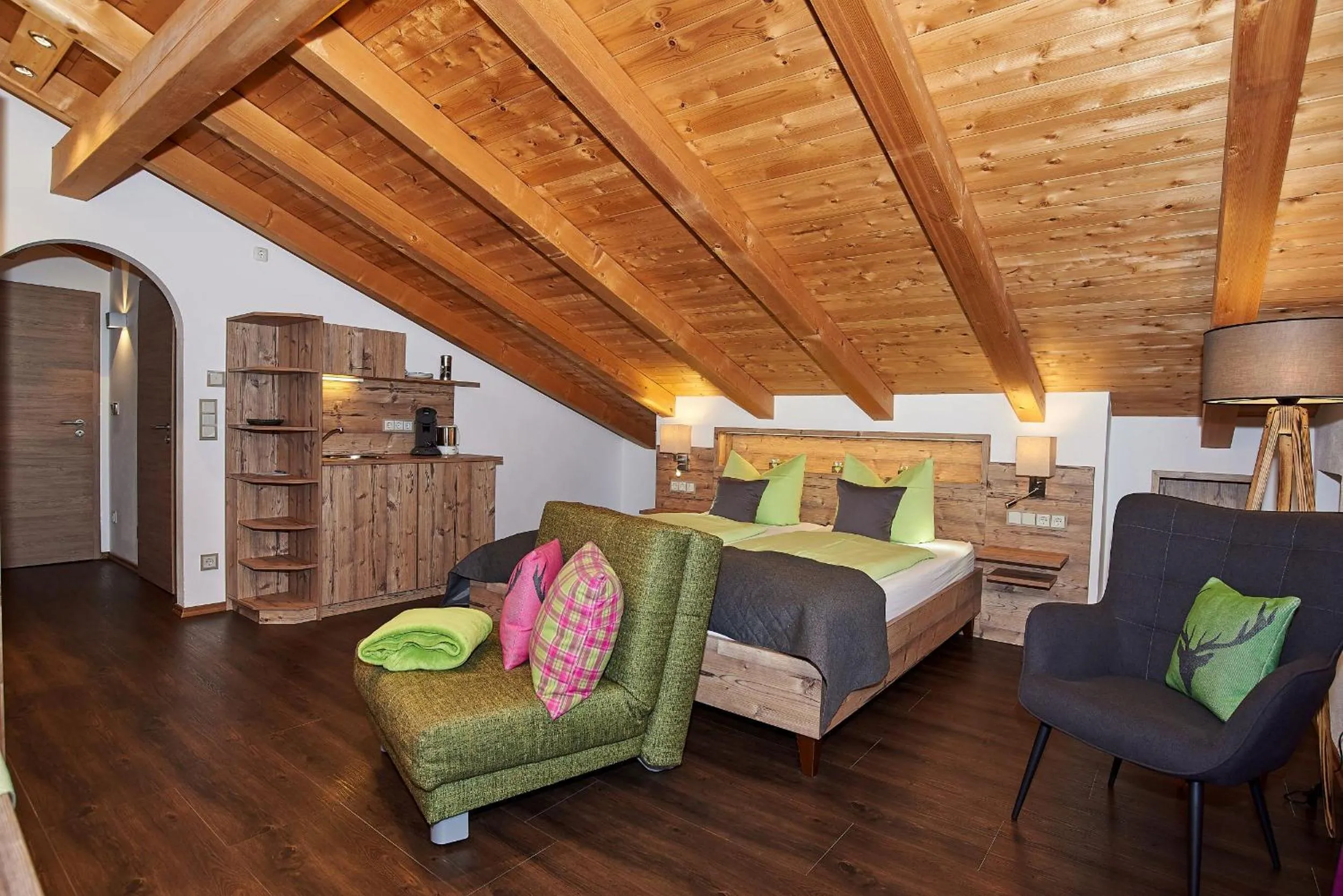 Bed in Gästehaus und Ferienwohnungen Egglerlehen