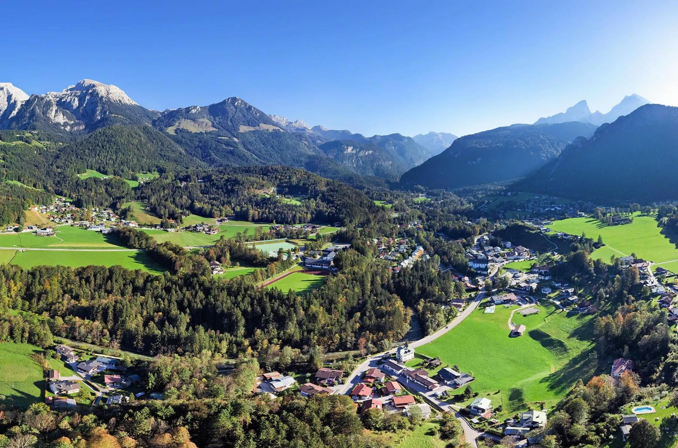 Natural landscape in Gästehaus und Ferienwohnungen Egglerlehen
