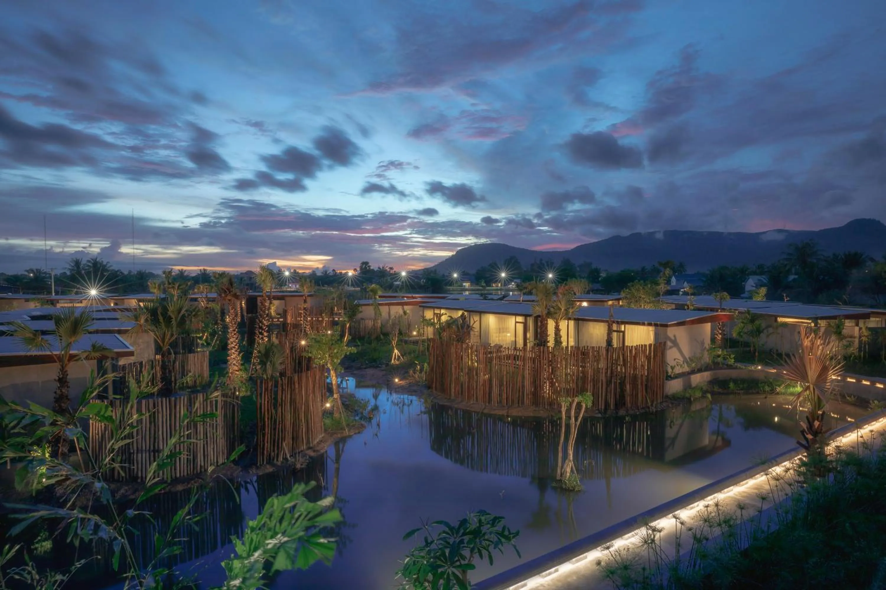 Natural landscape in Amber Kampot