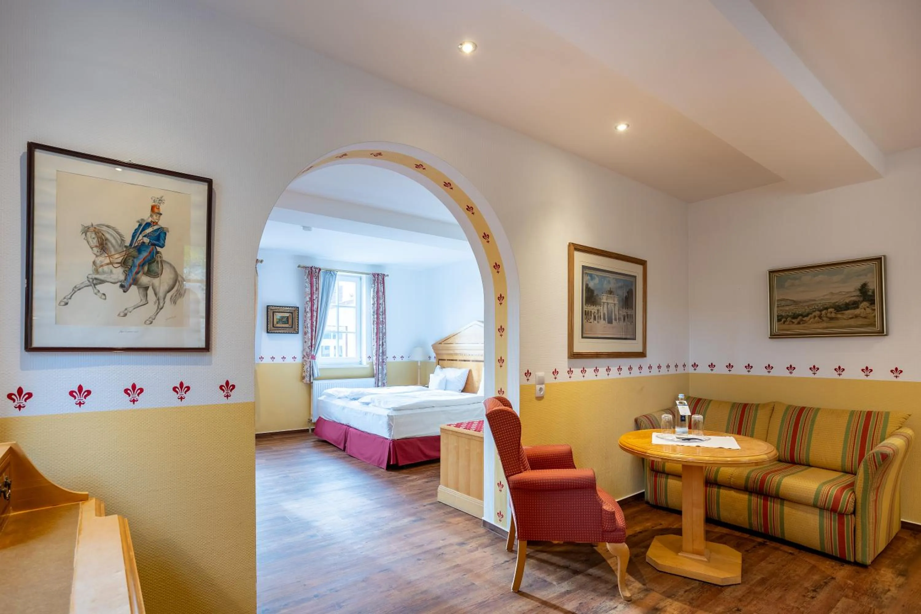 Bed in Burghotel Staufenberg