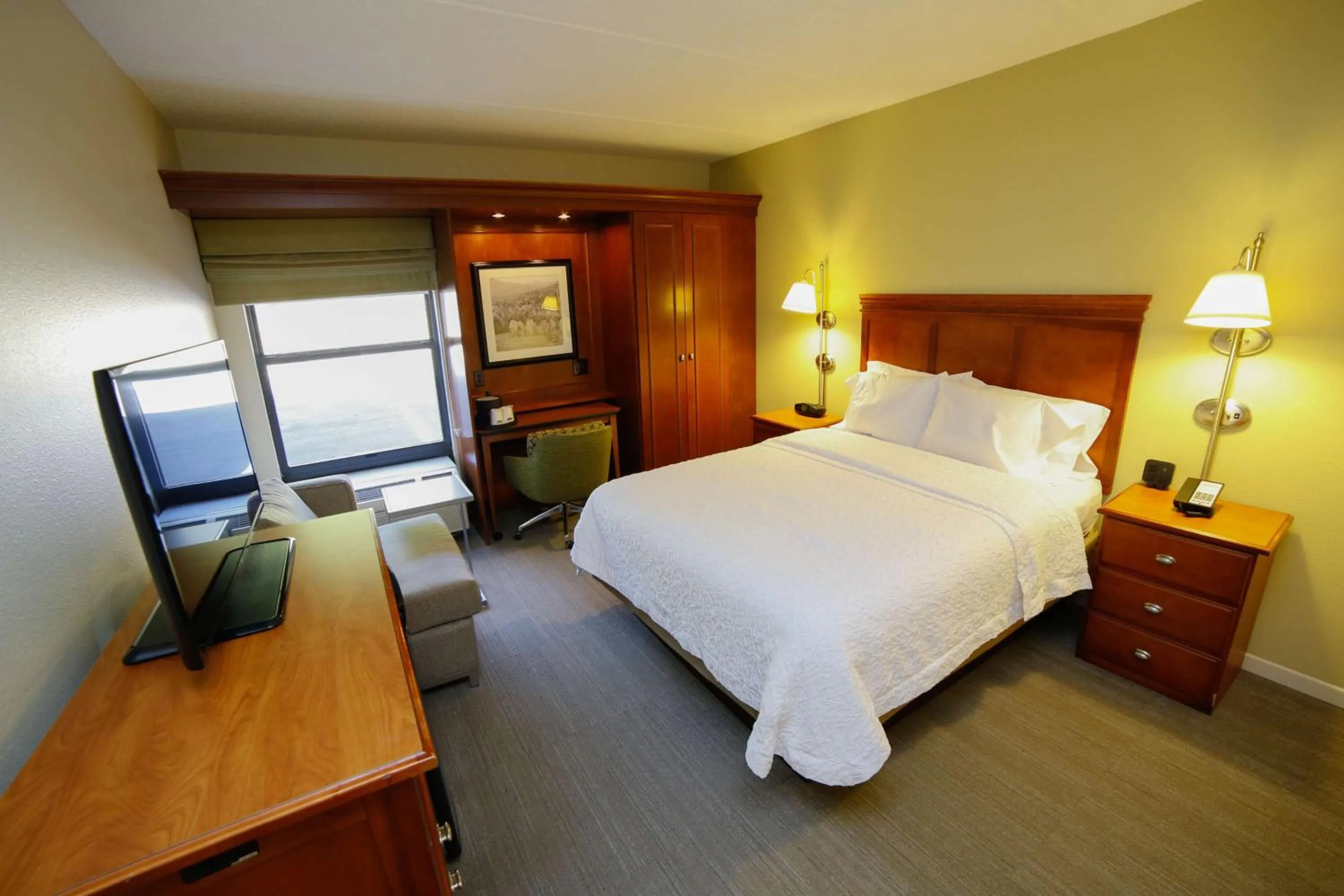 Bedroom, Bed in Hampton Inn Franklin, NC