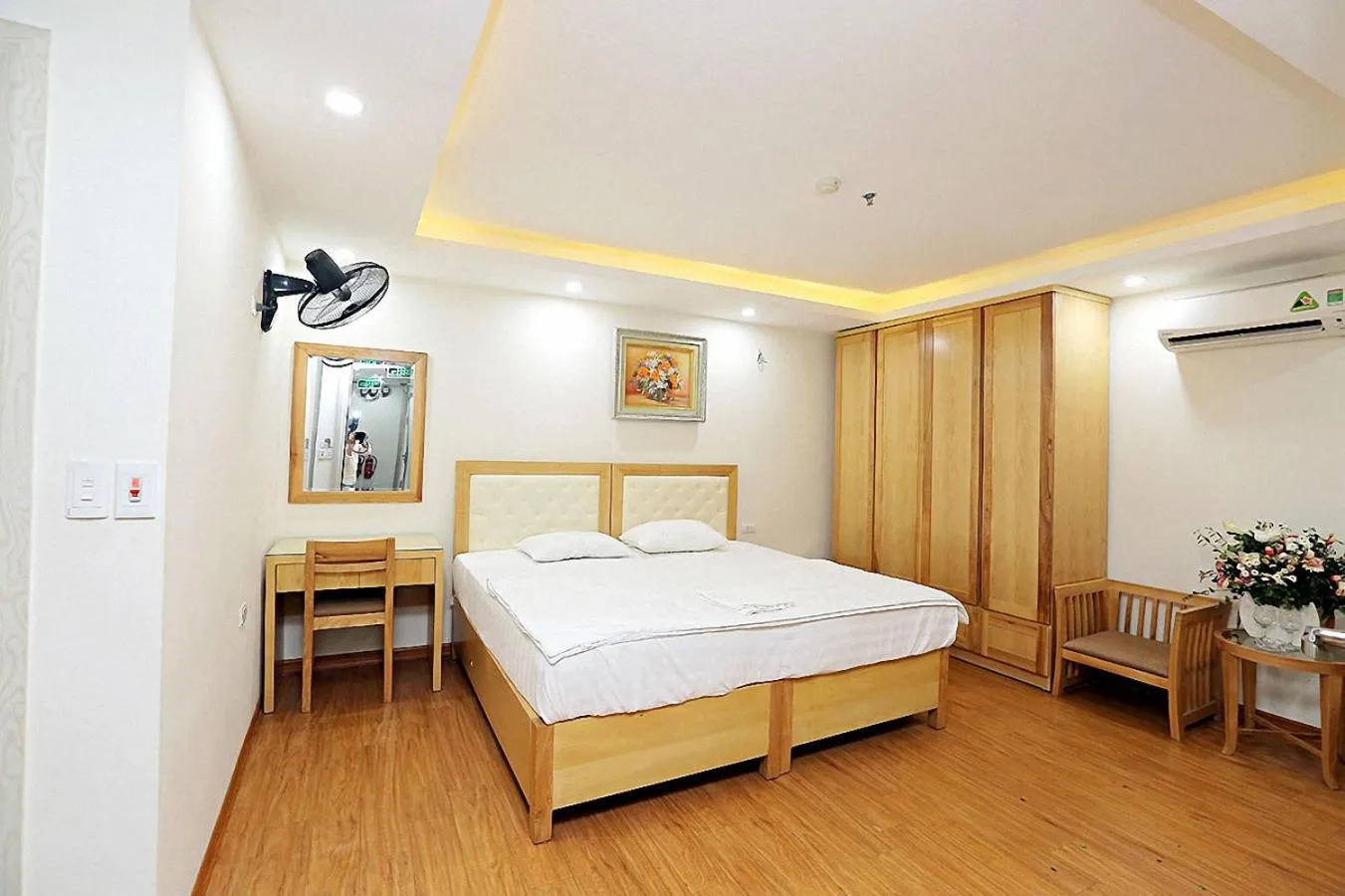 Bed in Galaxy Hanoi Hotel & Apartment - 12 ngõ 80 Trần Duy Hưng