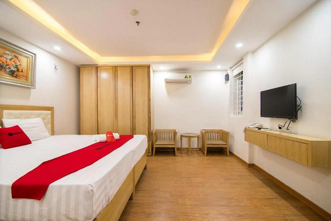 Bed in Galaxy Hanoi Hotel & Apartment - 12 ngõ 80 Trần Duy Hưng