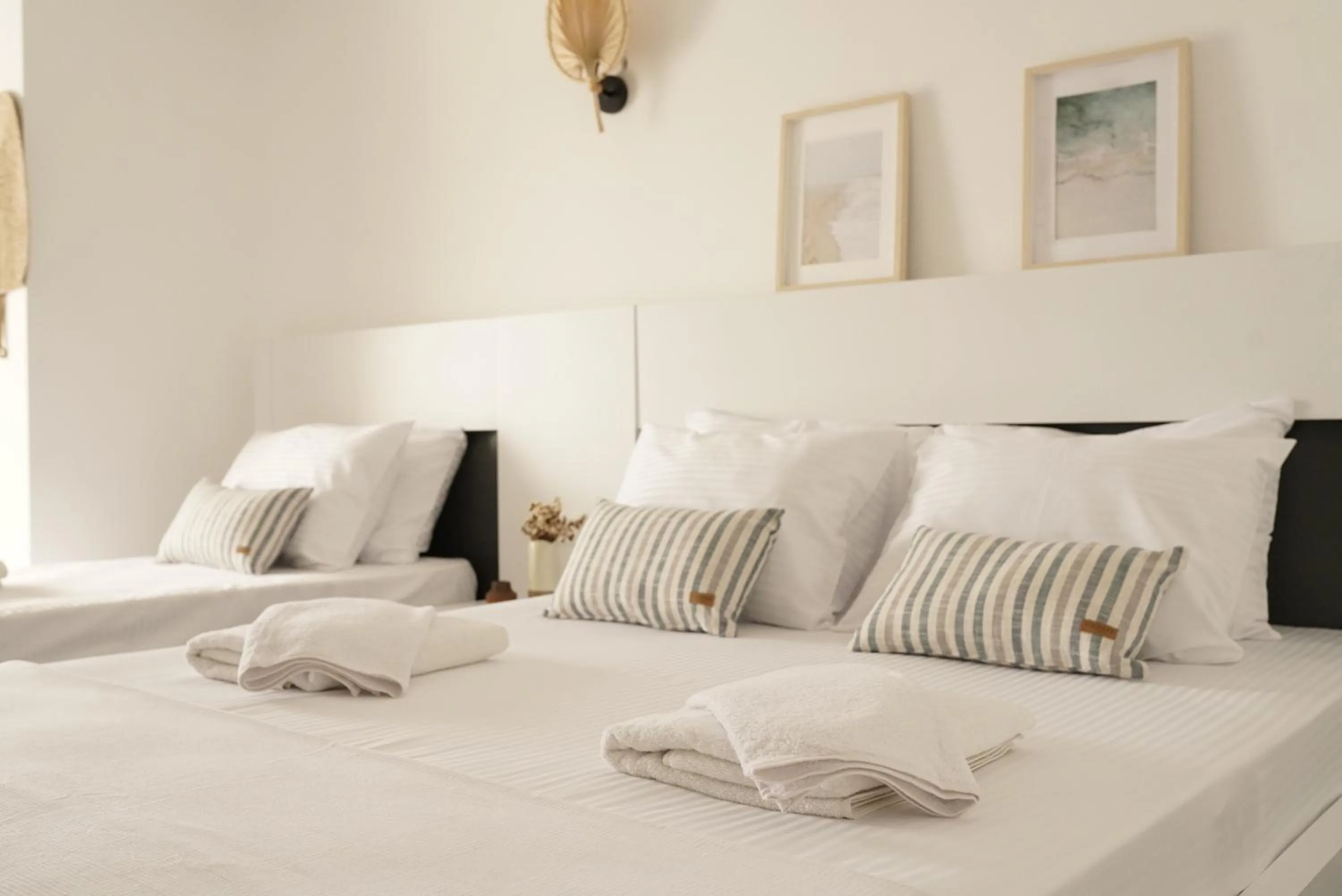 Bed in Blue Island Luxury Hotel Adults Only