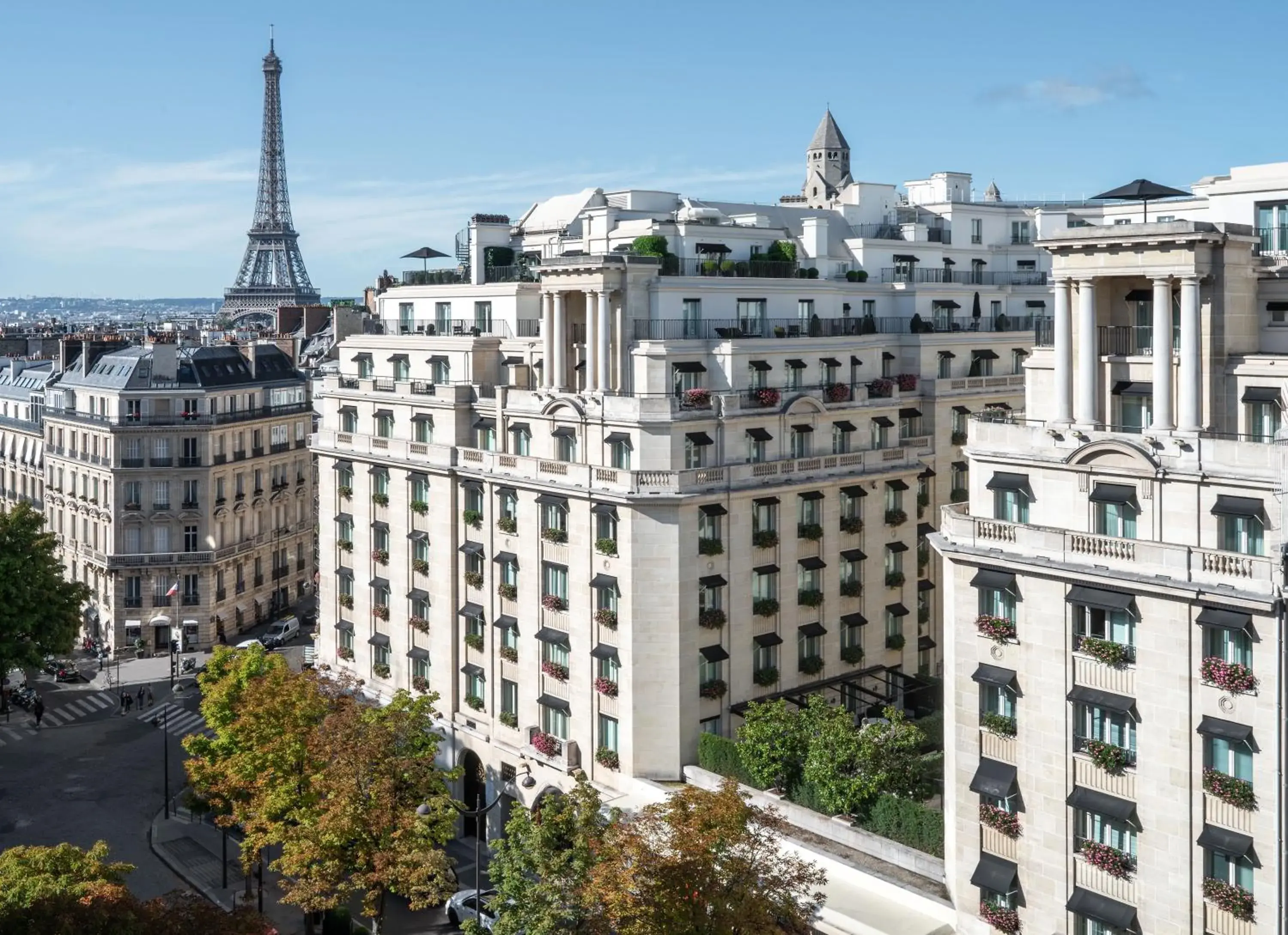 Property building in Four Seasons Hotel George V Paris Property building in Four Seasons Hotel George V Paris