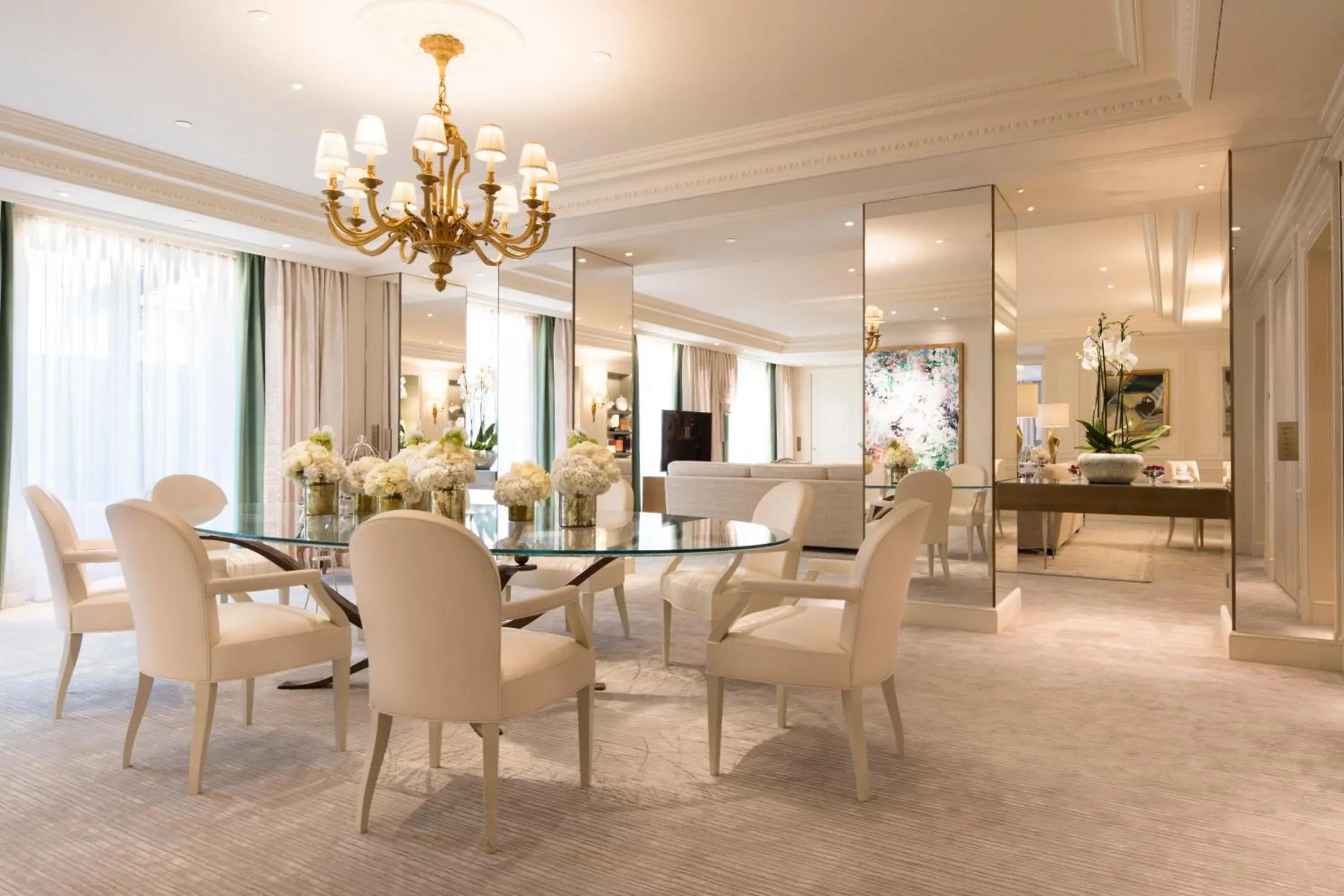 Living room in Four Seasons Hotel George V Paris Living room in Four Seasons Hotel George V Paris