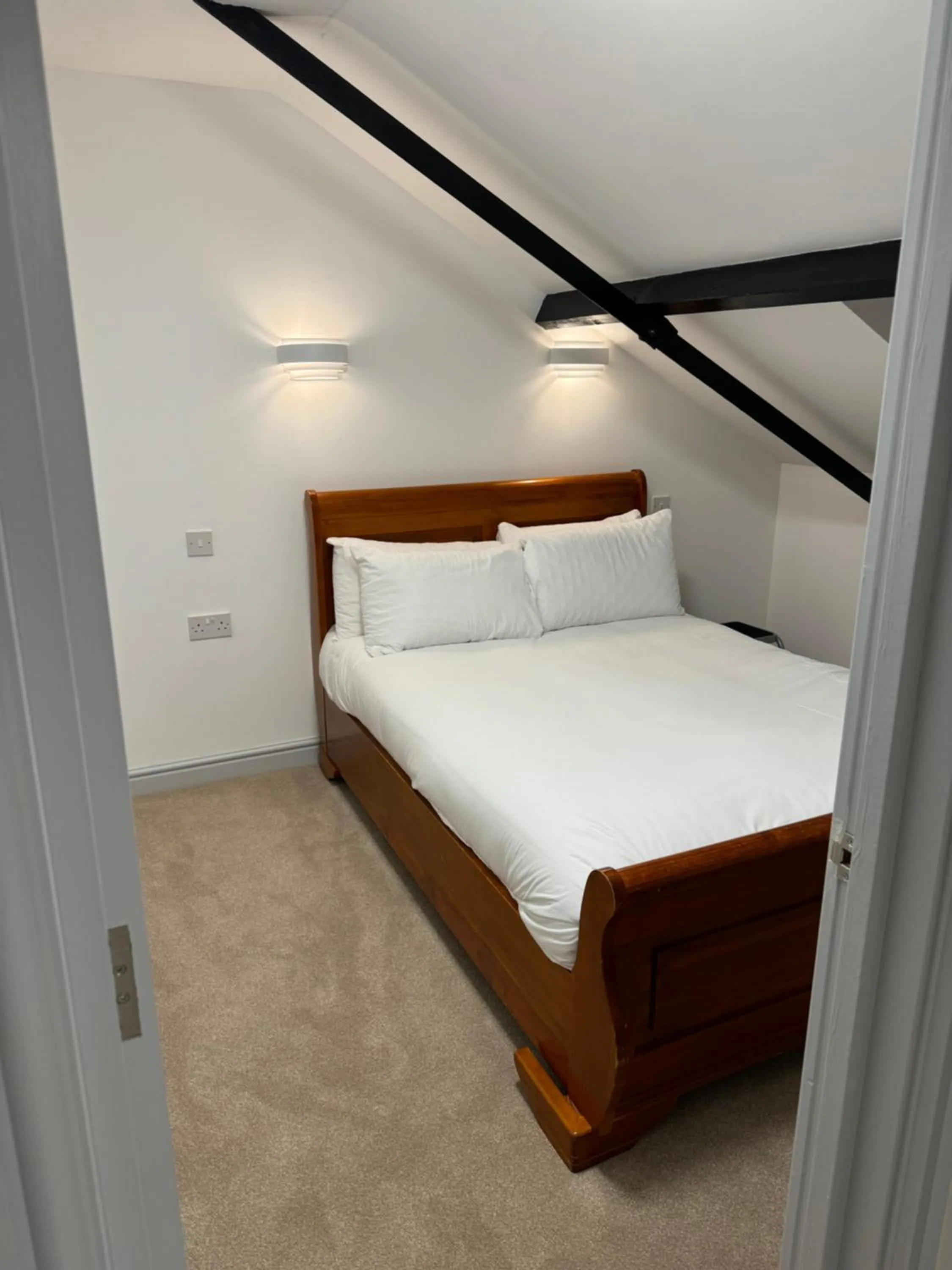 Bed in The Radnorshire Arms Hotel