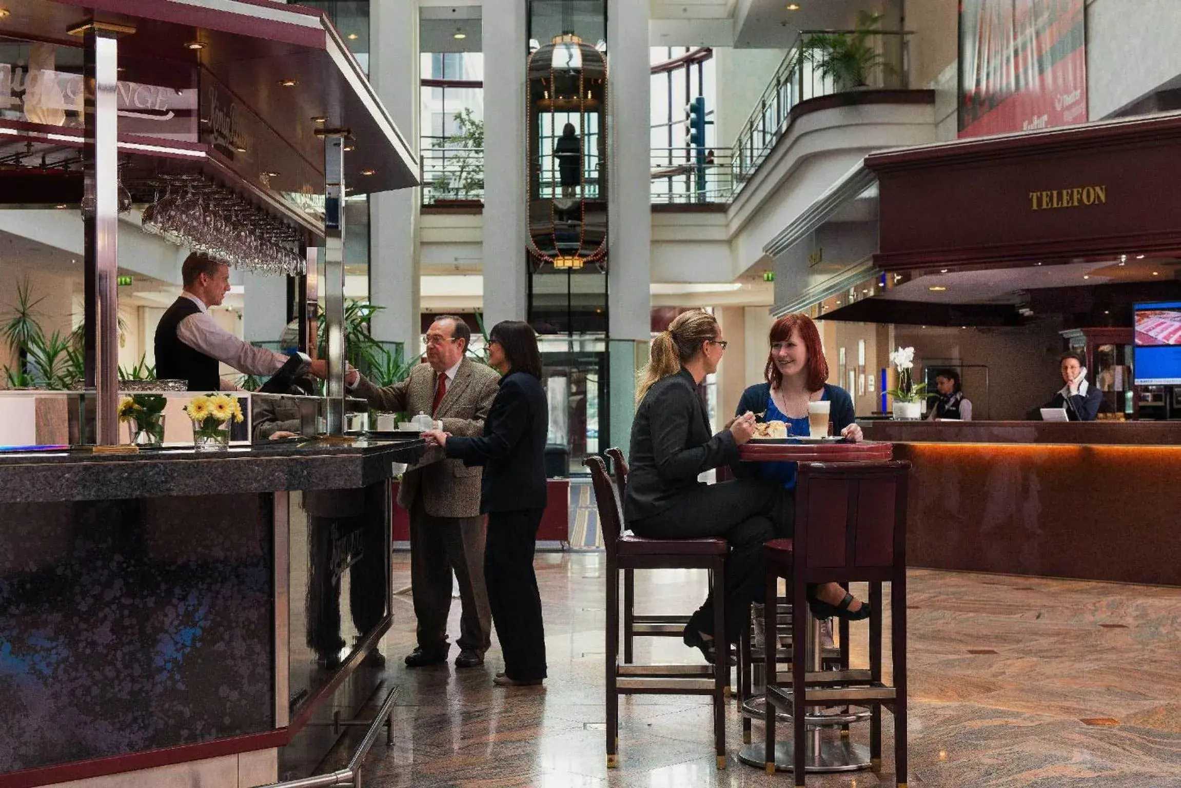 Lobby or reception in Maritim Hotel Magdeburg Lobby or reception in Maritim Hotel Magdeburg