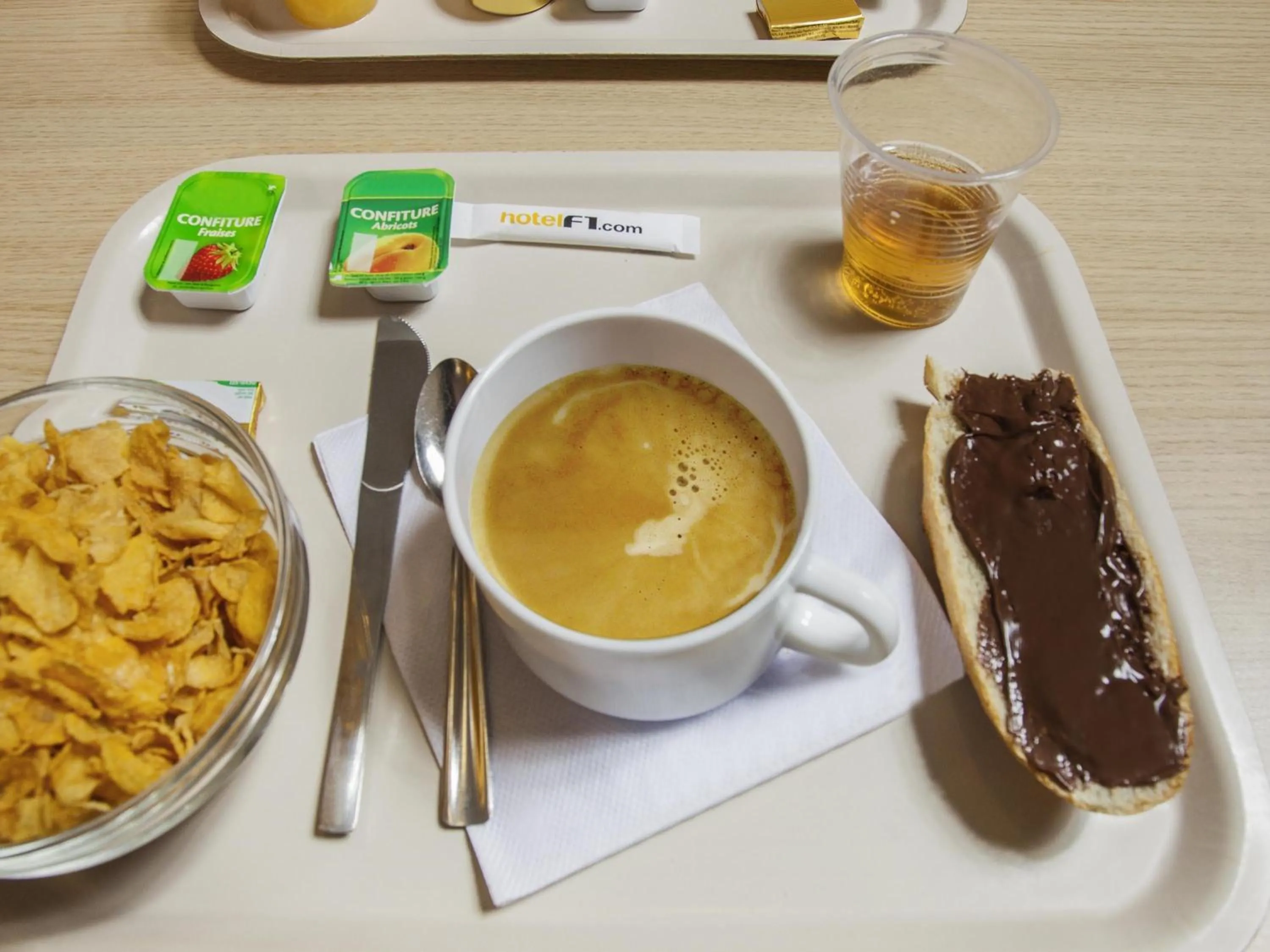 Breakfast in hotelF1 Paris Saint Denis Stade