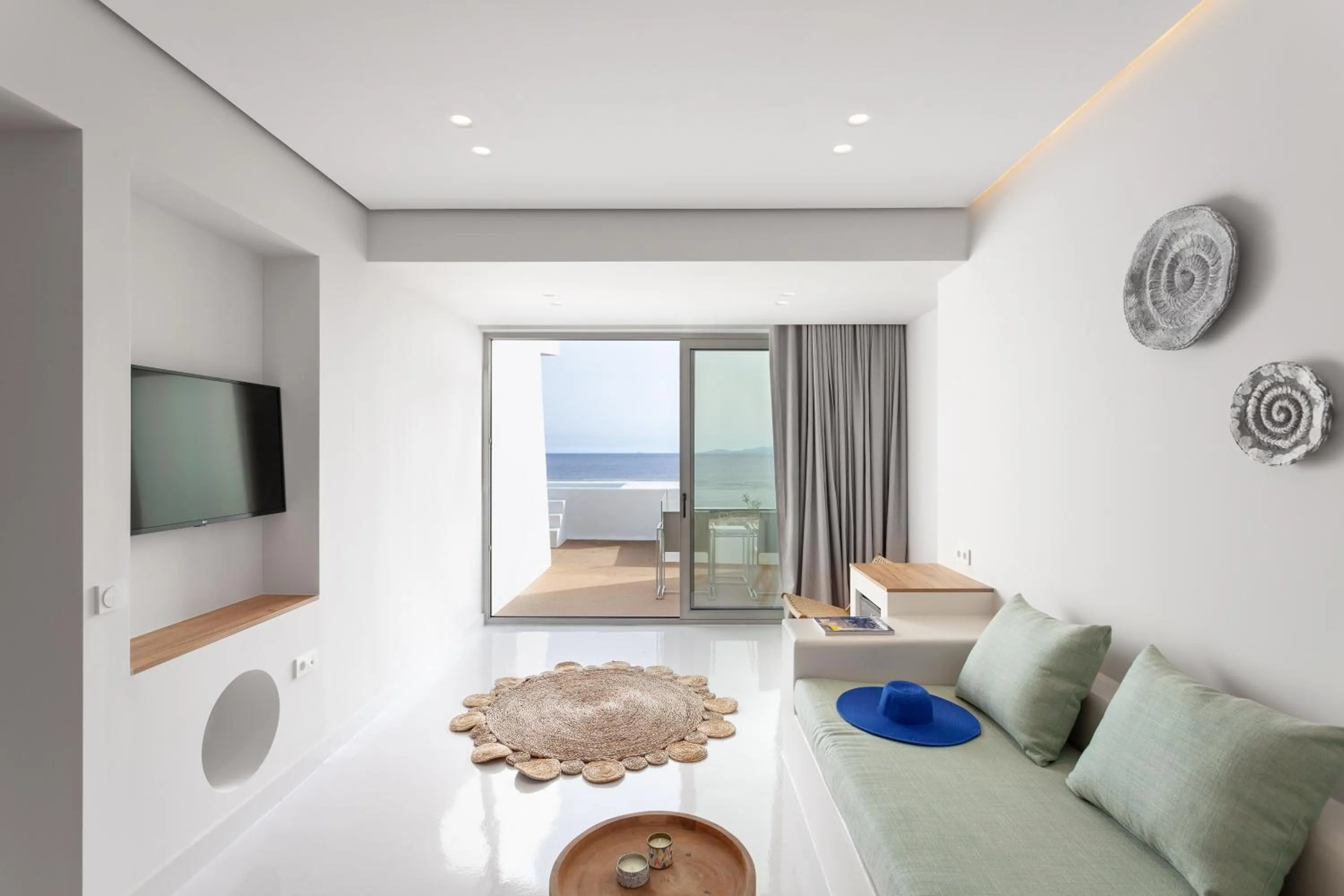 Living room in Infinity View Hotel Tinos