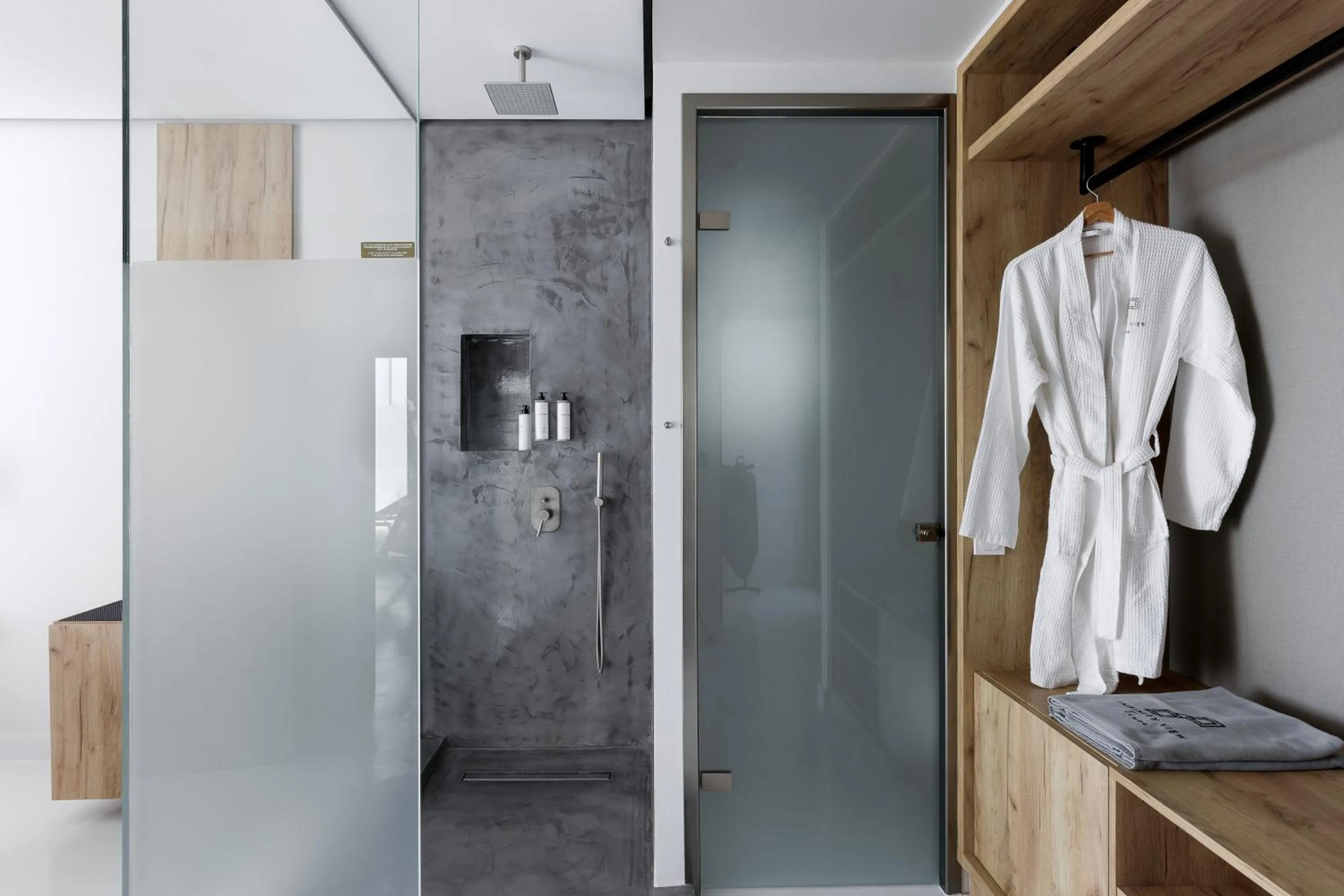 Bathroom in Infinity View Hotel Tinos