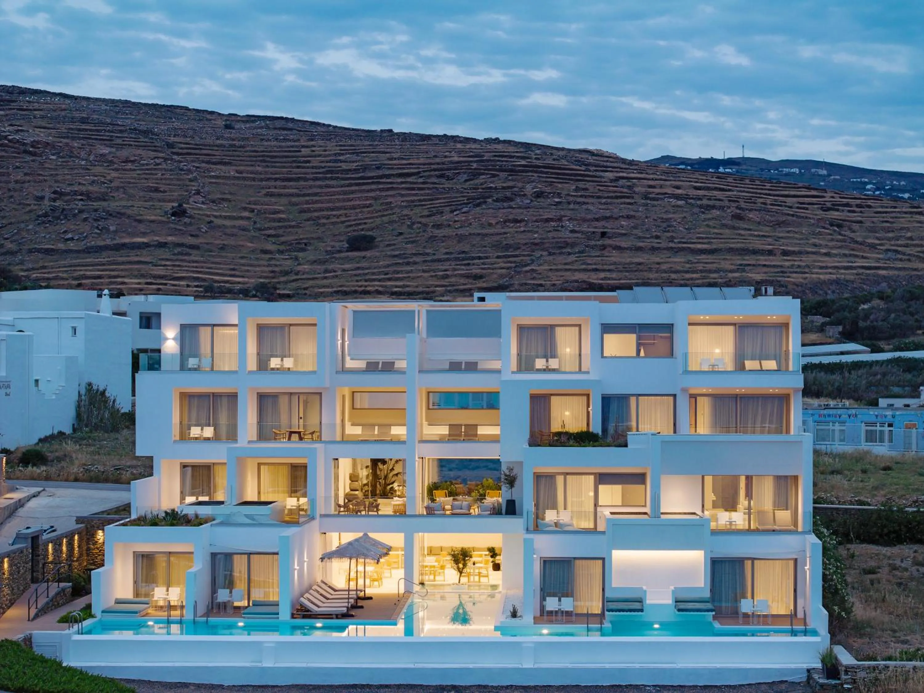 Property building in Infinity View Hotel Tinos