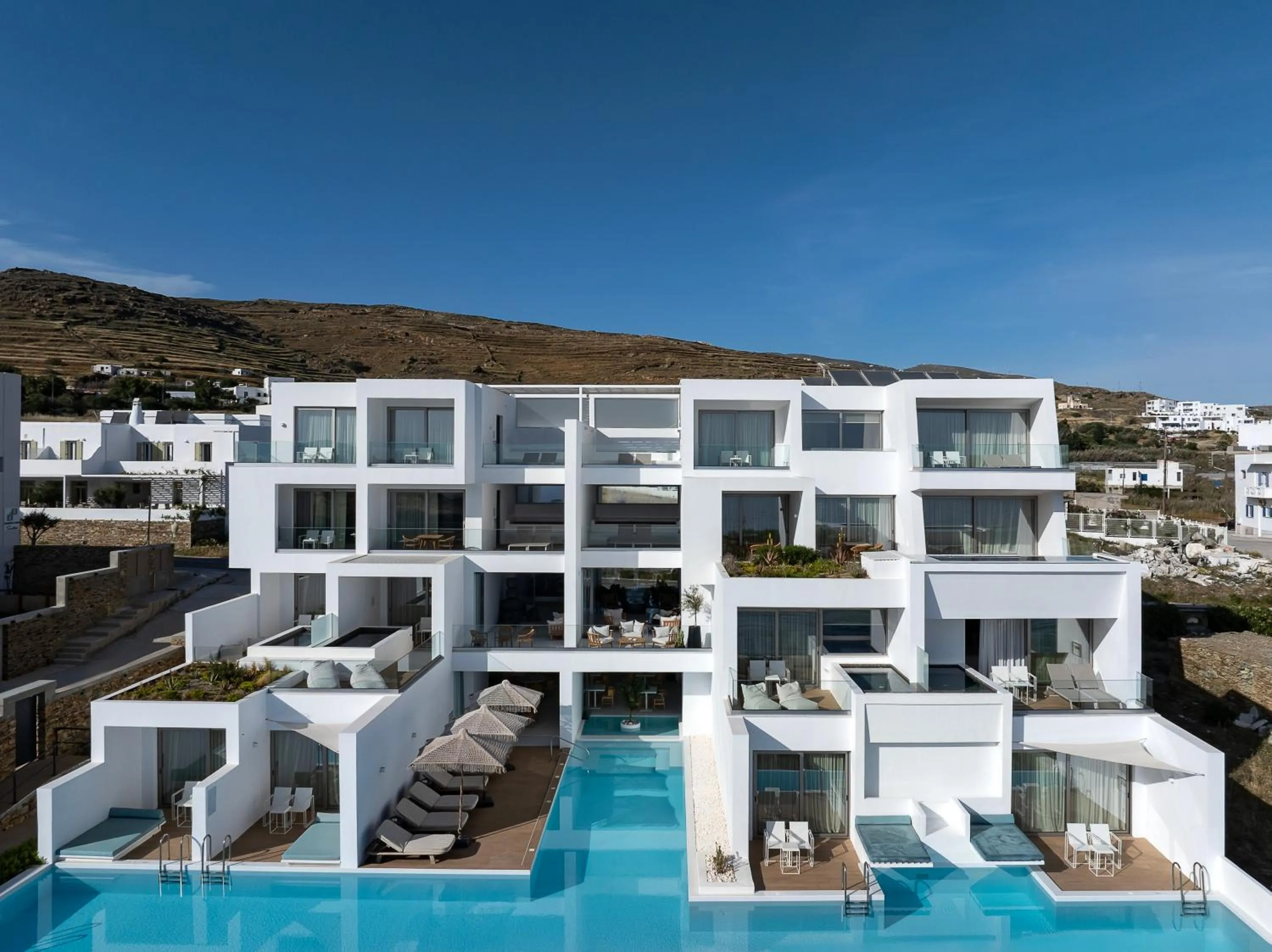 Property building in Infinity View Hotel Tinos