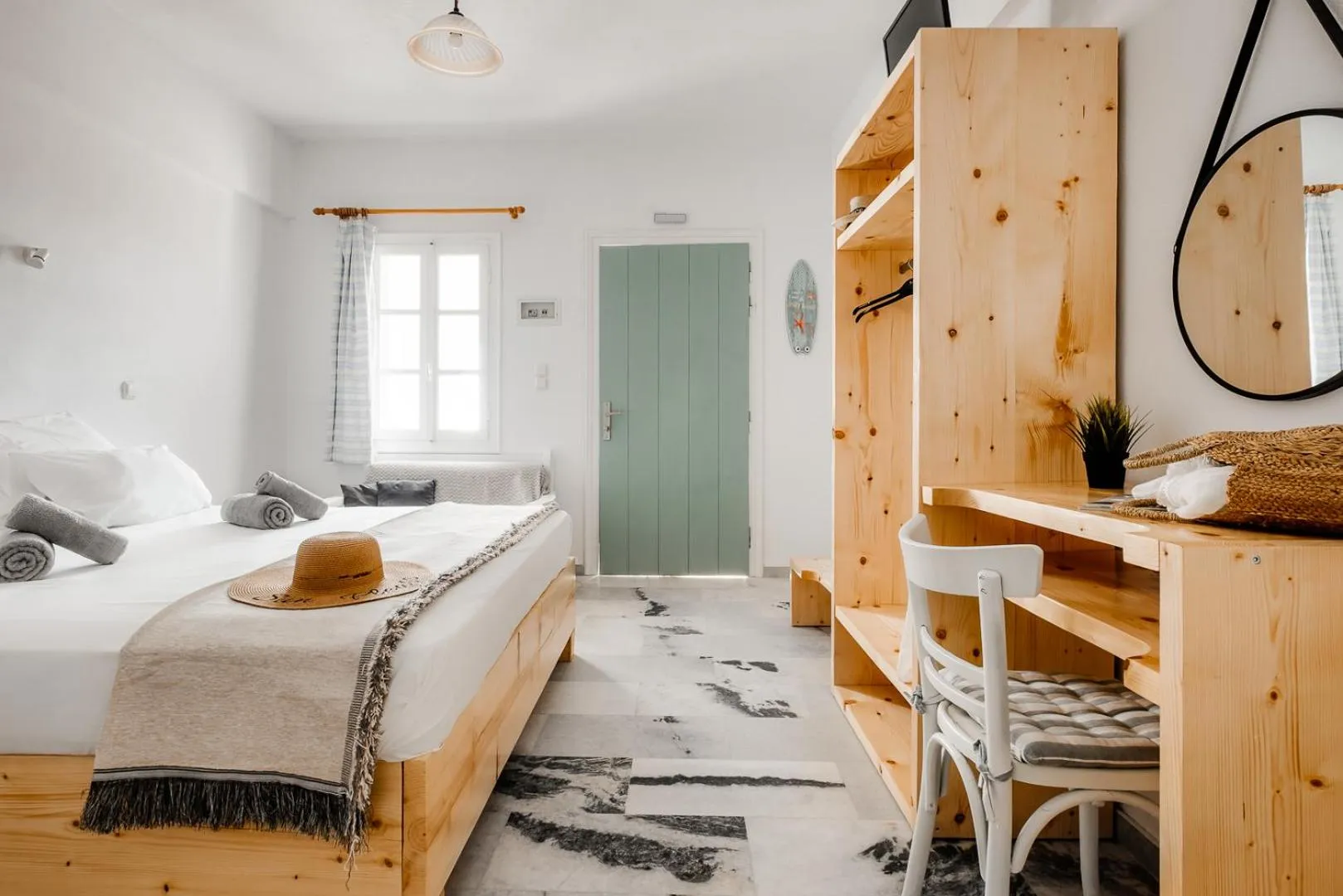 Bed in Naxos Aethereal View