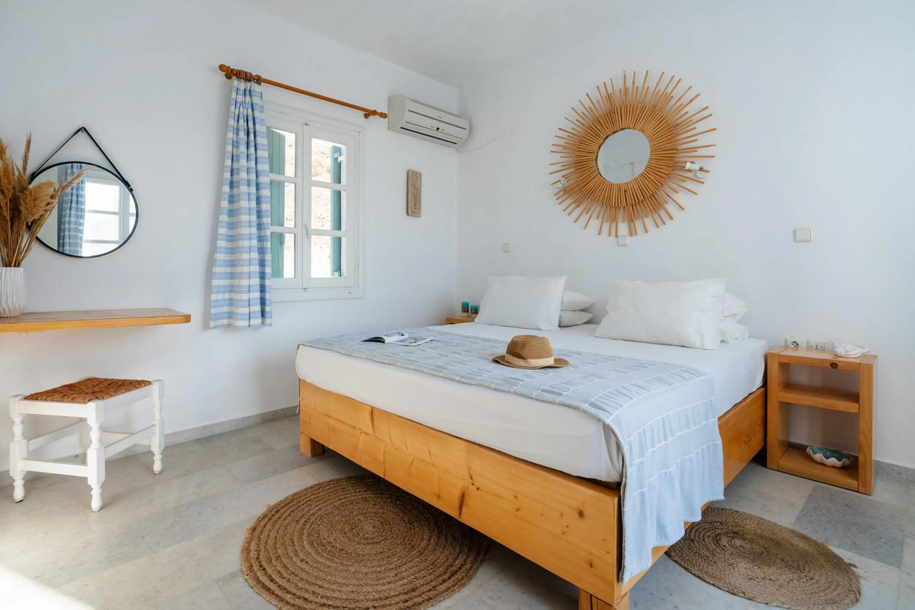 Bed in Naxos Aethereal View