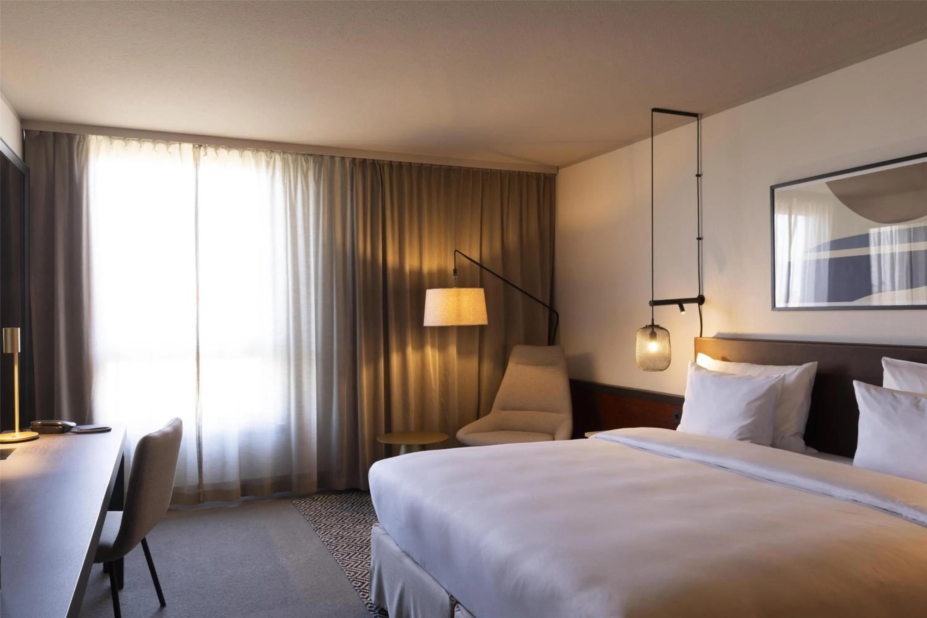 Bedroom, Bed in Scandic Nürnberg Central