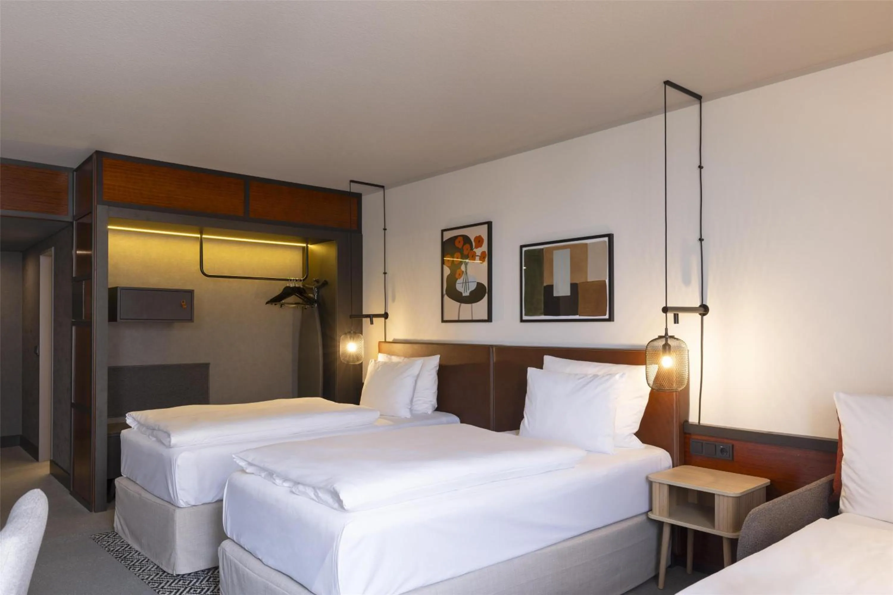 Bedroom, Bed in Scandic Nürnberg Central