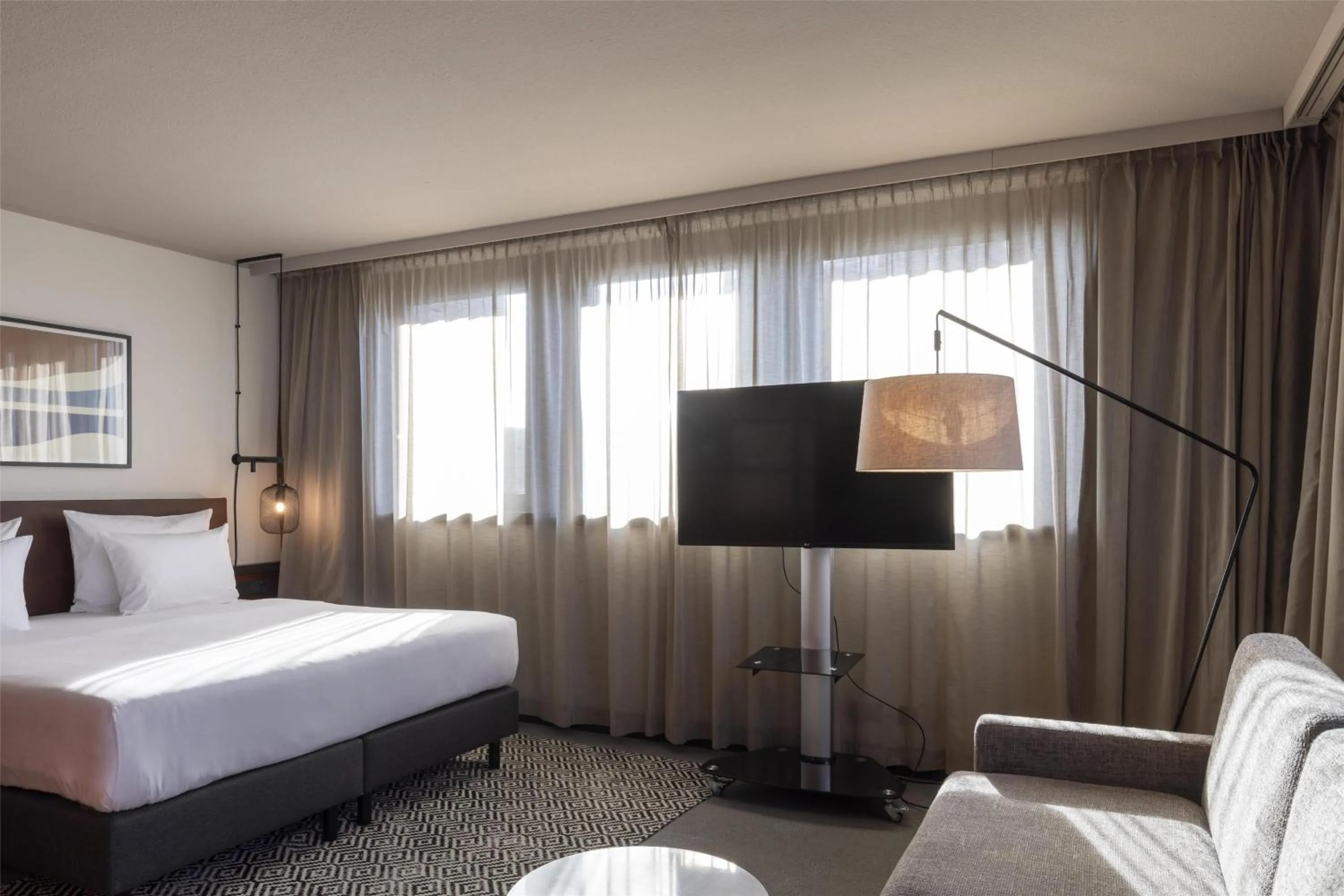 Bedroom, Bed in Scandic Nürnberg Central