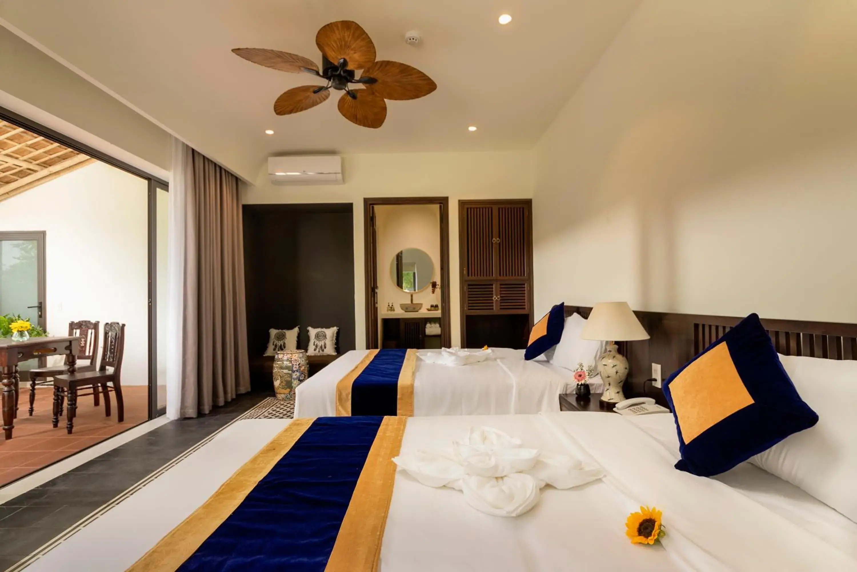 Bed in Hoianoi Villa Bed in Hoianoi Villa