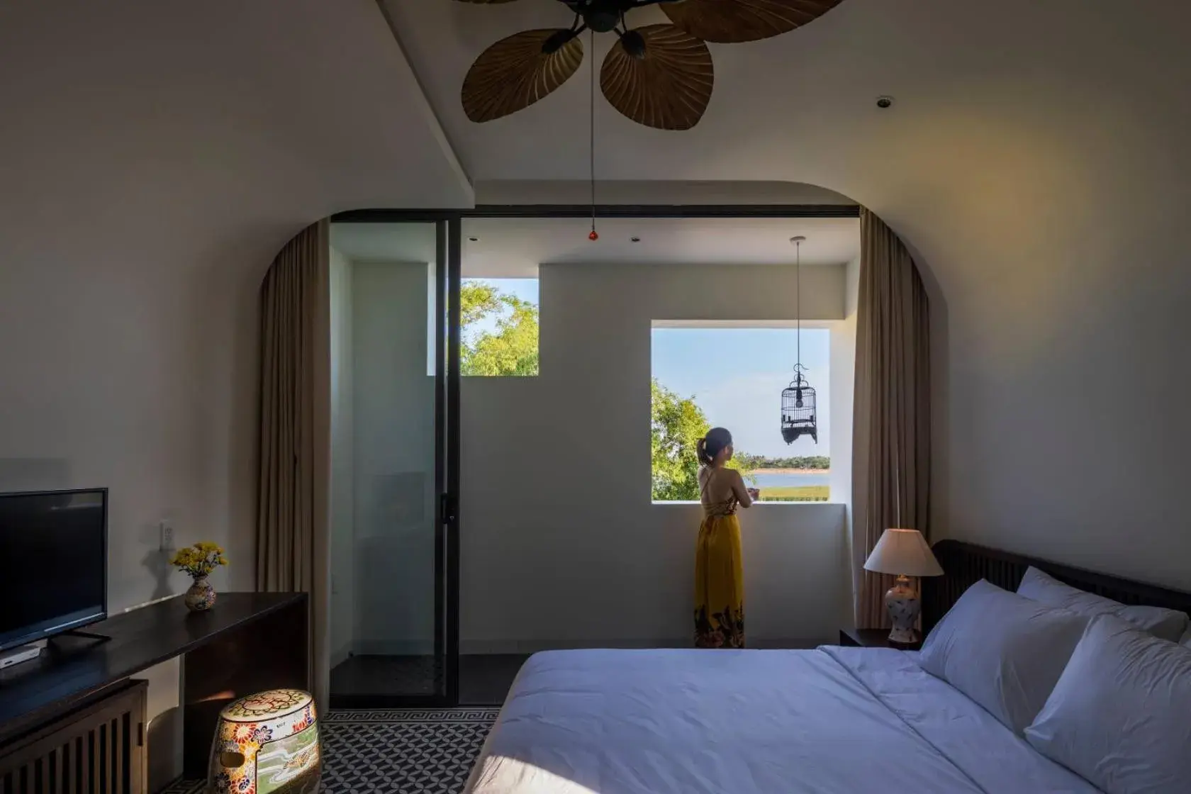 View (from property/room), Bed in Hoianoi Villa View (from property/room), Bed in Hoianoi Villa