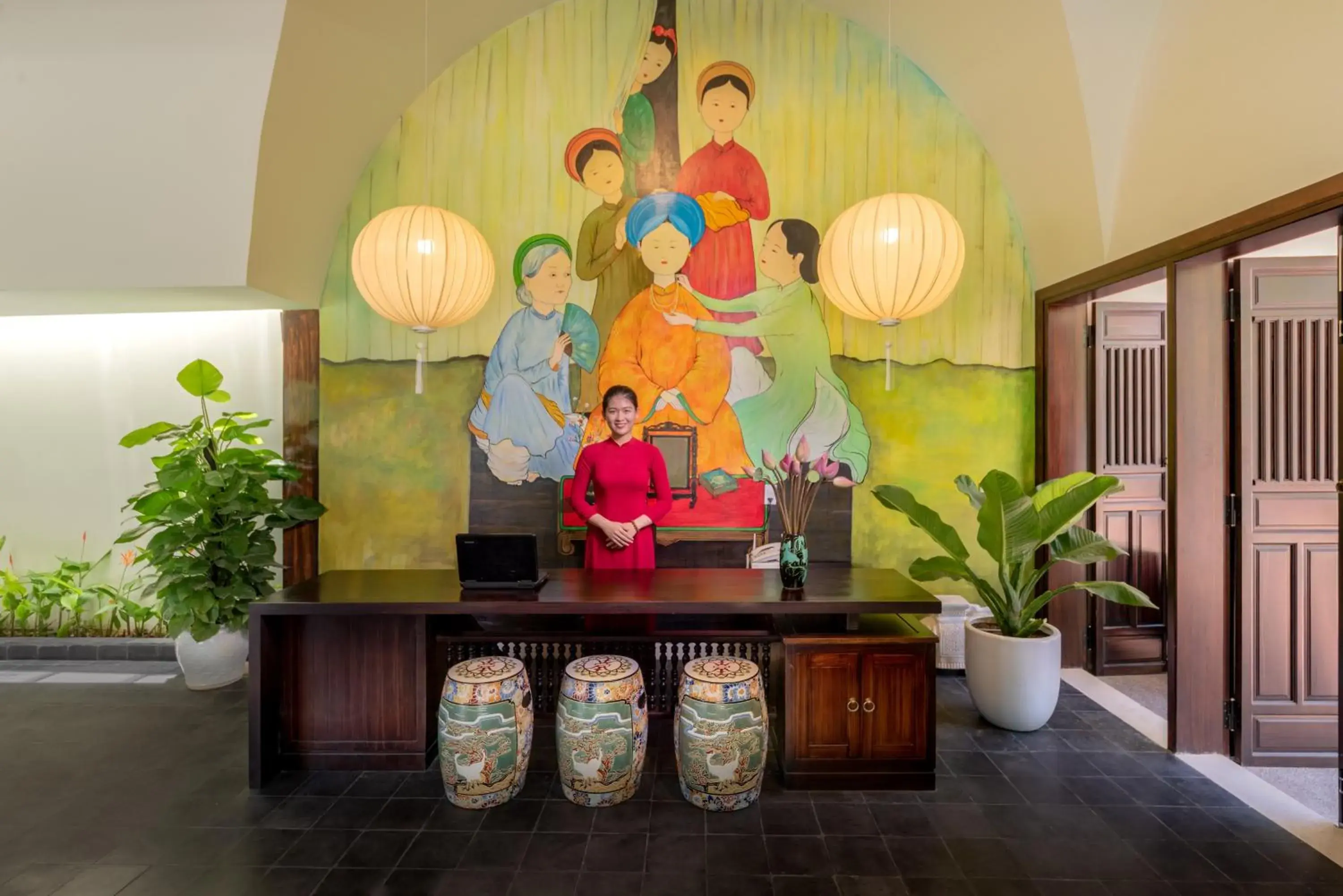 Lobby or reception in Hoianoi Villa Lobby or reception in Hoianoi Villa