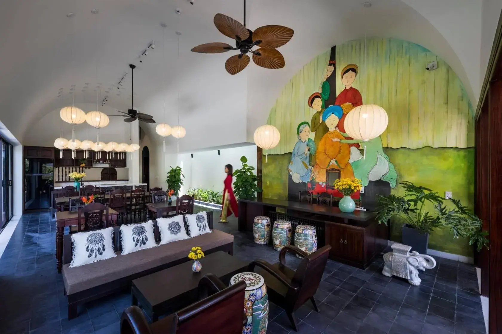 Lobby or reception in Hoianoi Villa Lobby or reception in Hoianoi Villa