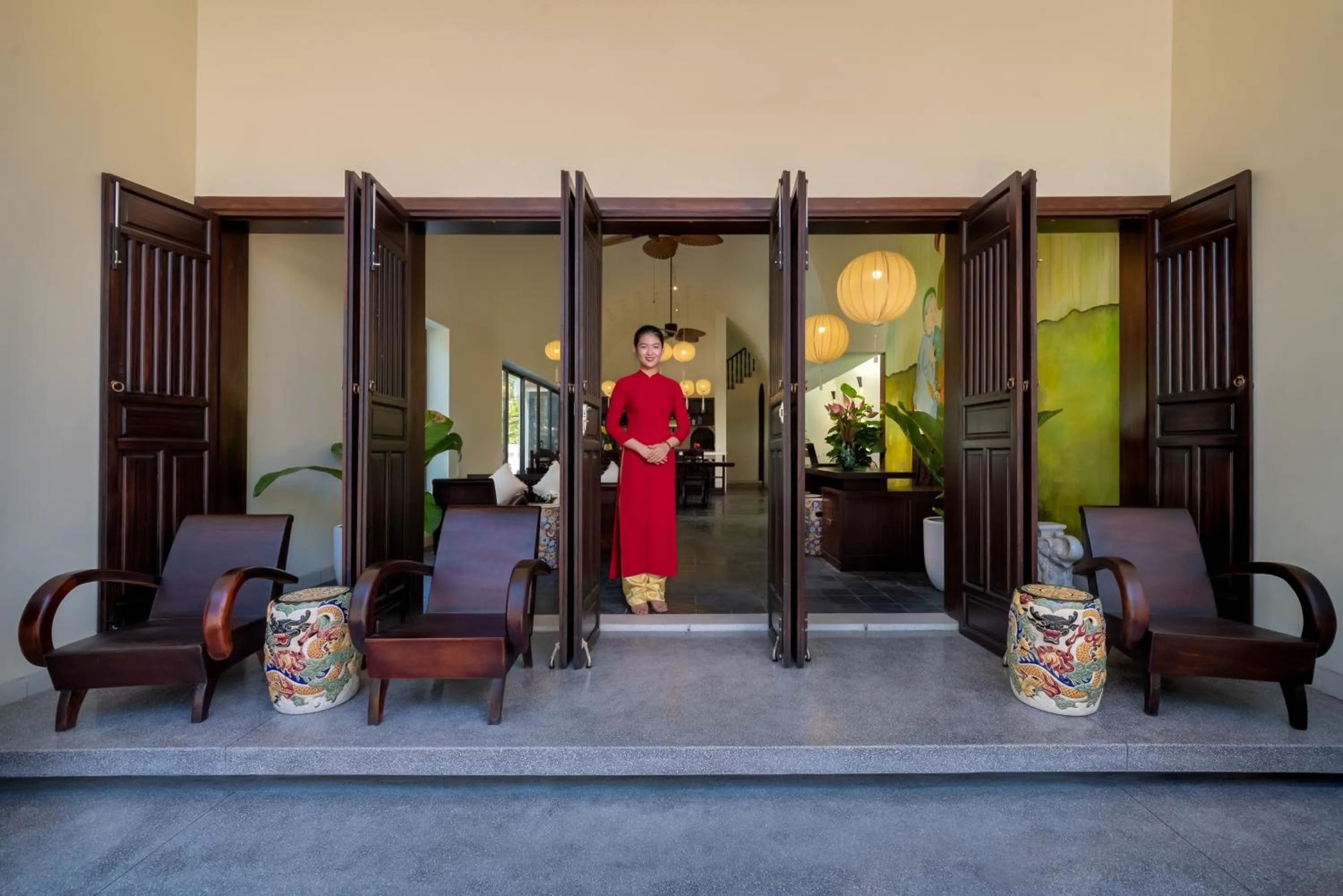 Facade/entrance in Hoianoi Villa