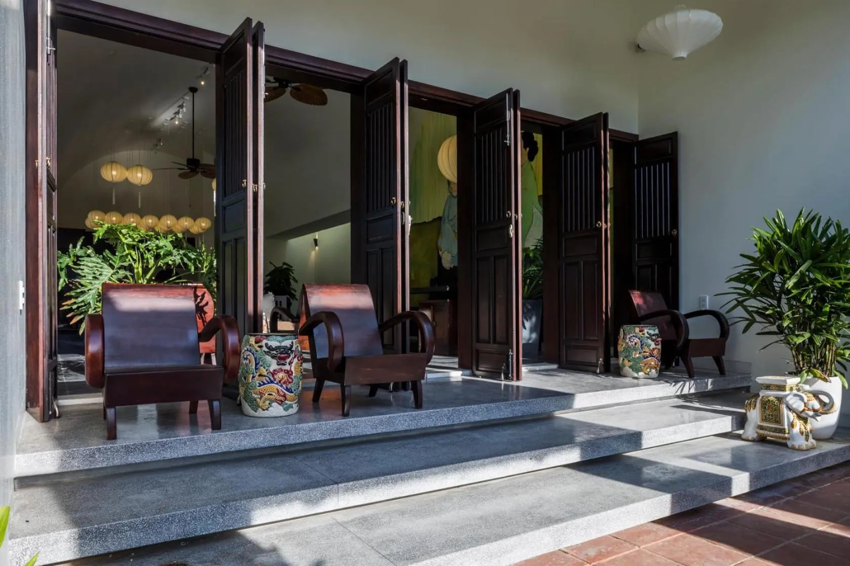 Facade/entrance in Hoianoi Villa