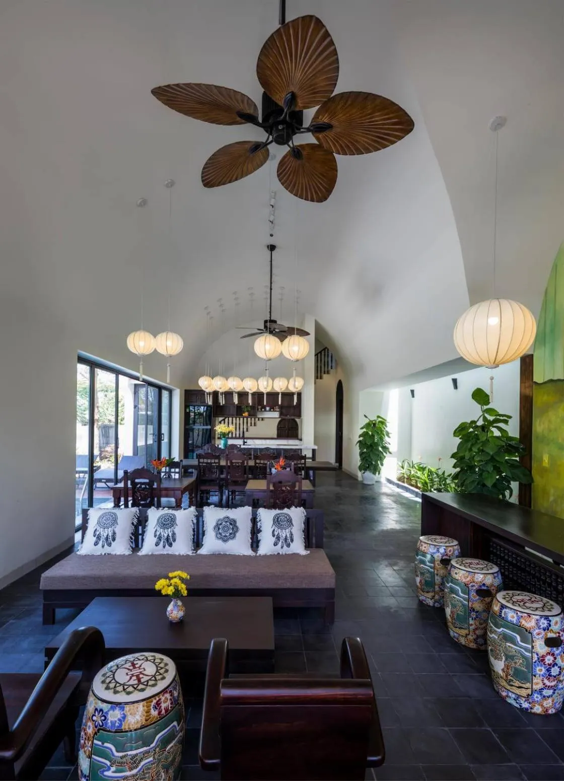 Living room in Hoianoi Villa
