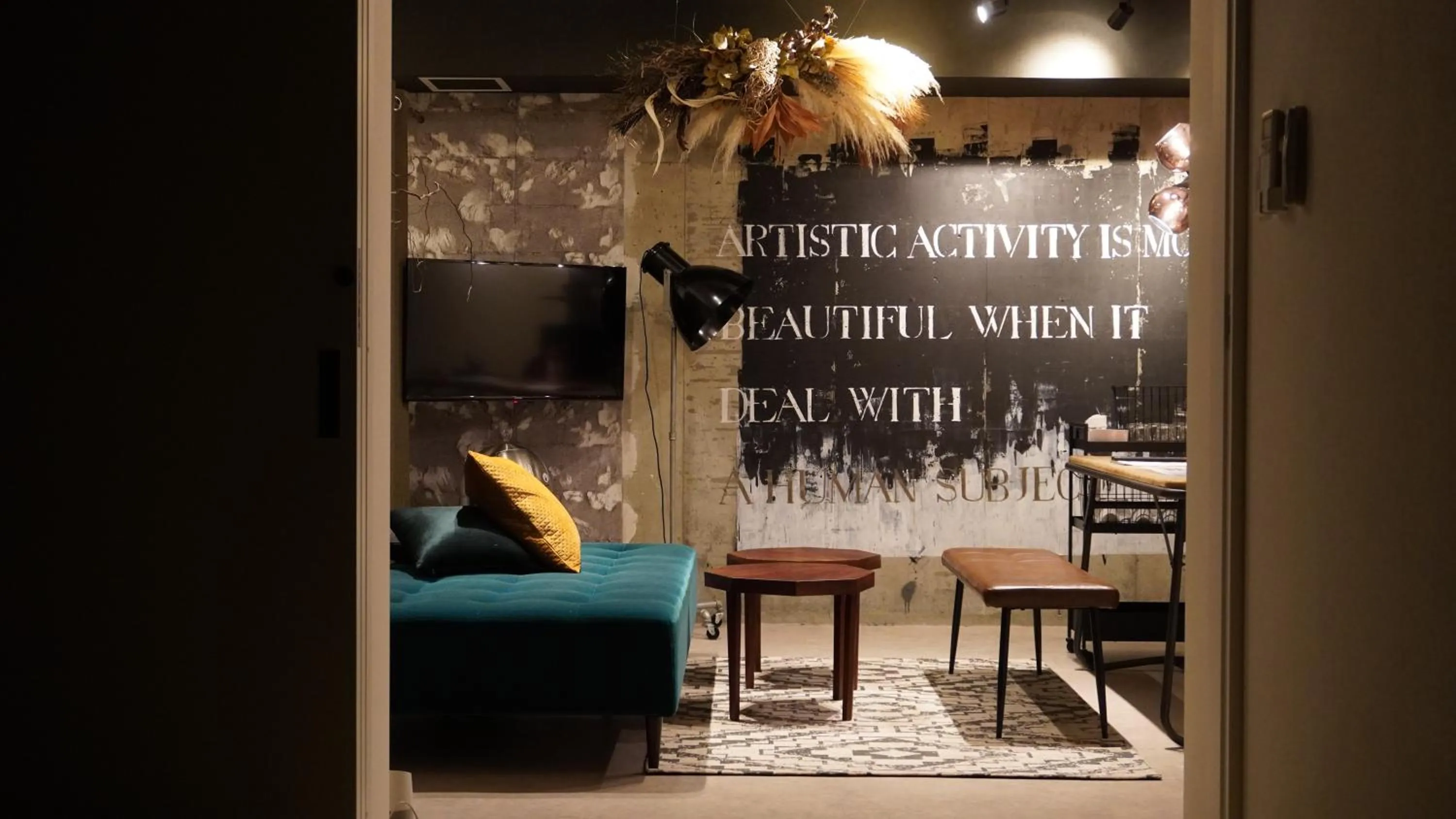 Living room in TAKETO STAY Kotoni